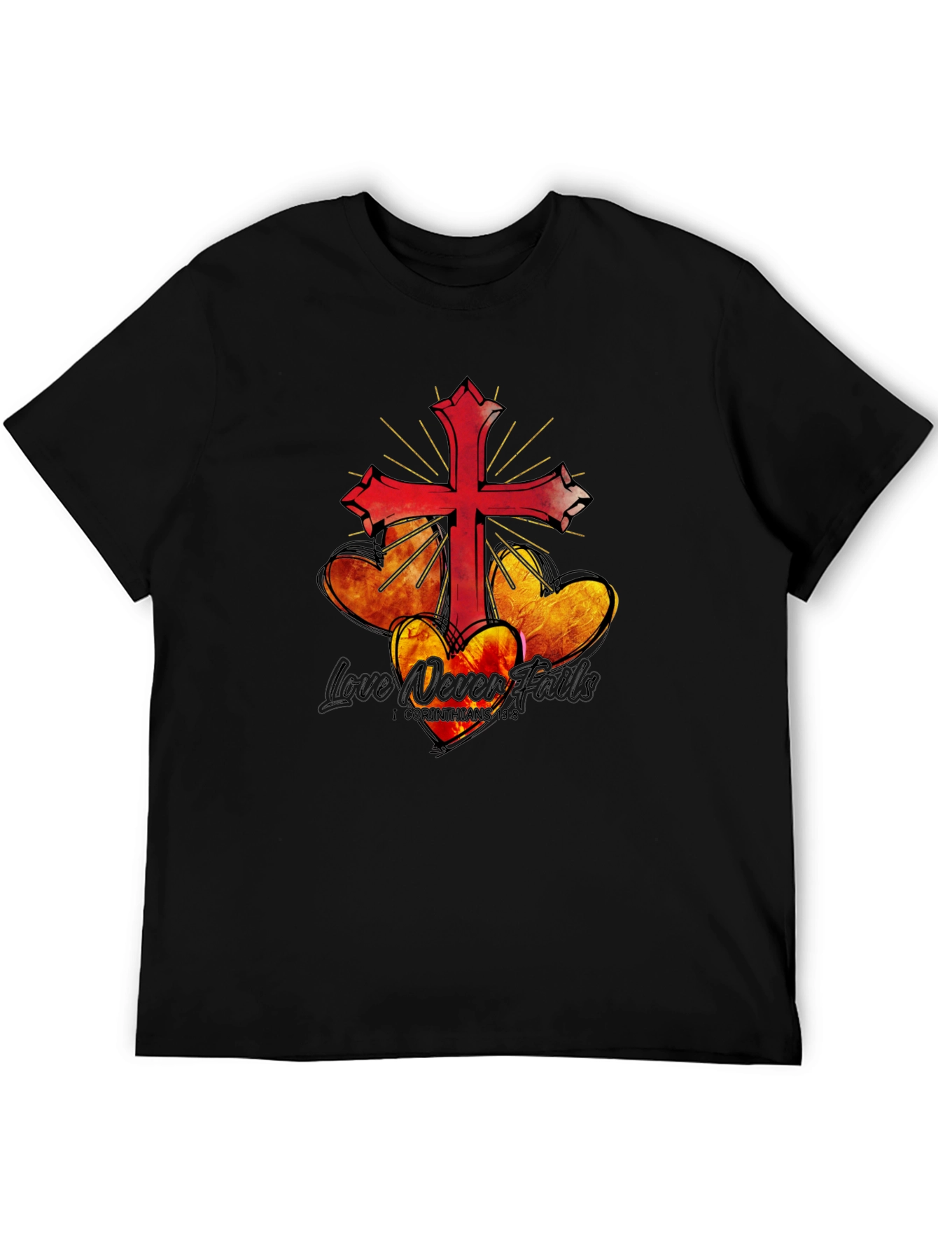 Faithful Love Black T-Shirt