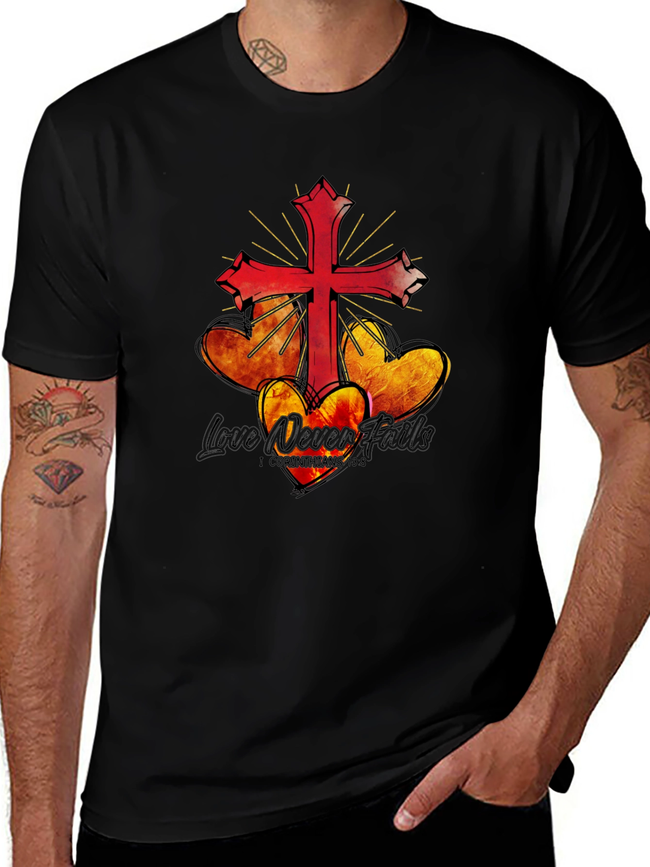 Faithful Love Black T-Shirt