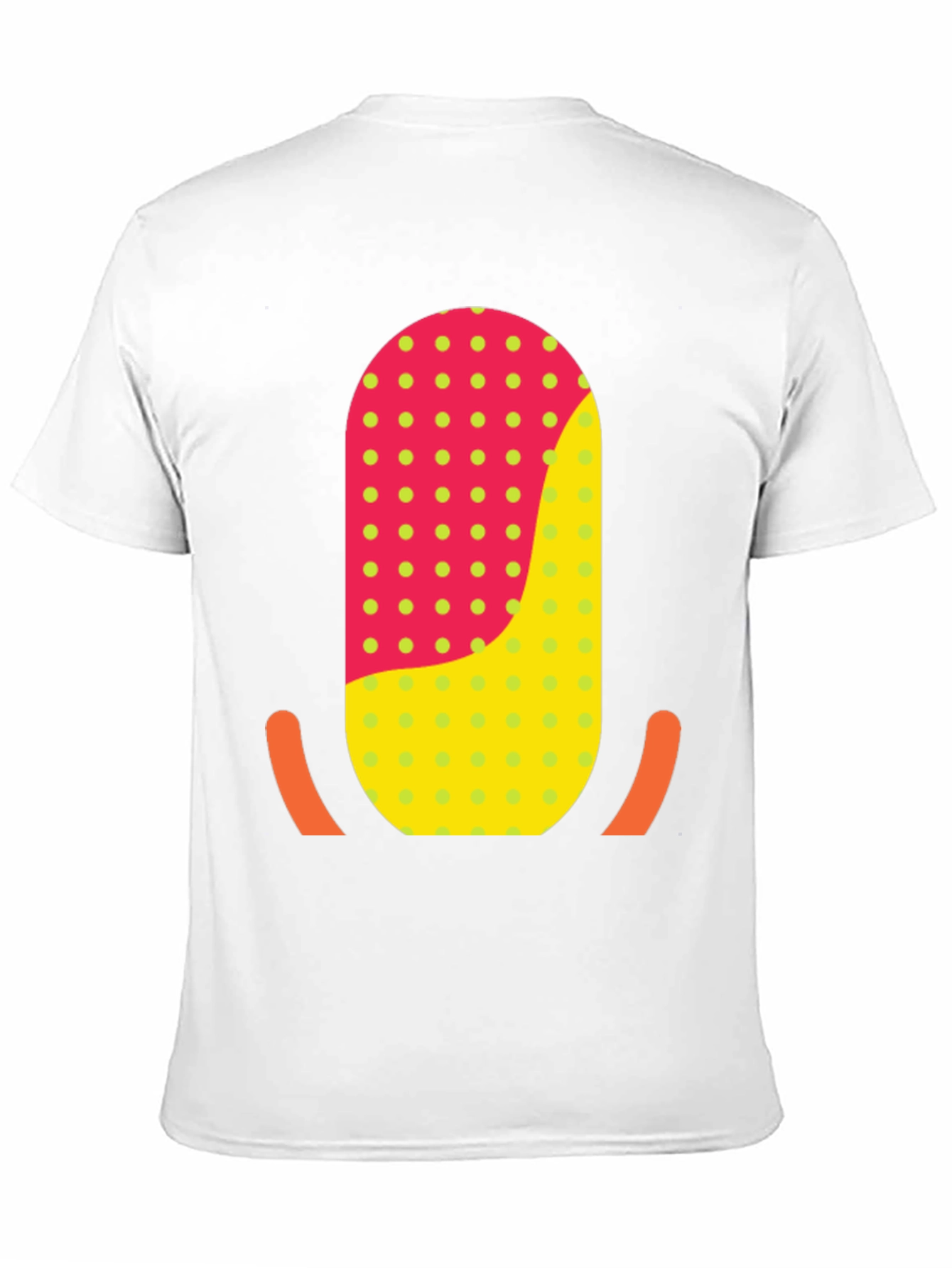 Funky Retro T-Shirt with Geometric Graphic Print