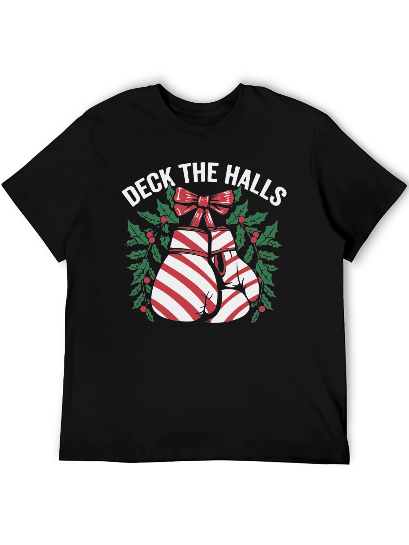 Deck the Halls Boxing Gloves Christmas T-Shirt