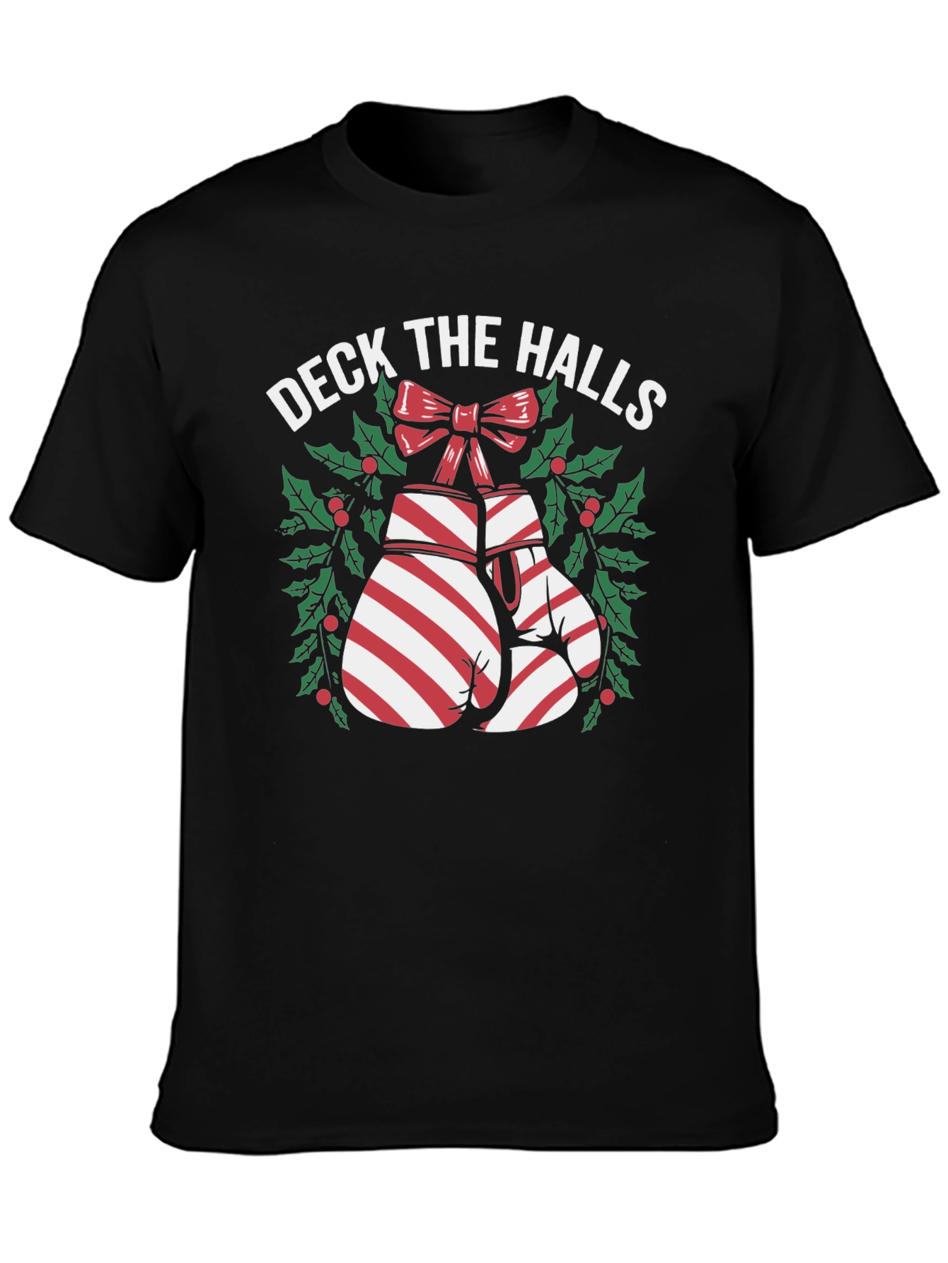 Deck the Halls Boxing Gloves Christmas T-Shirt