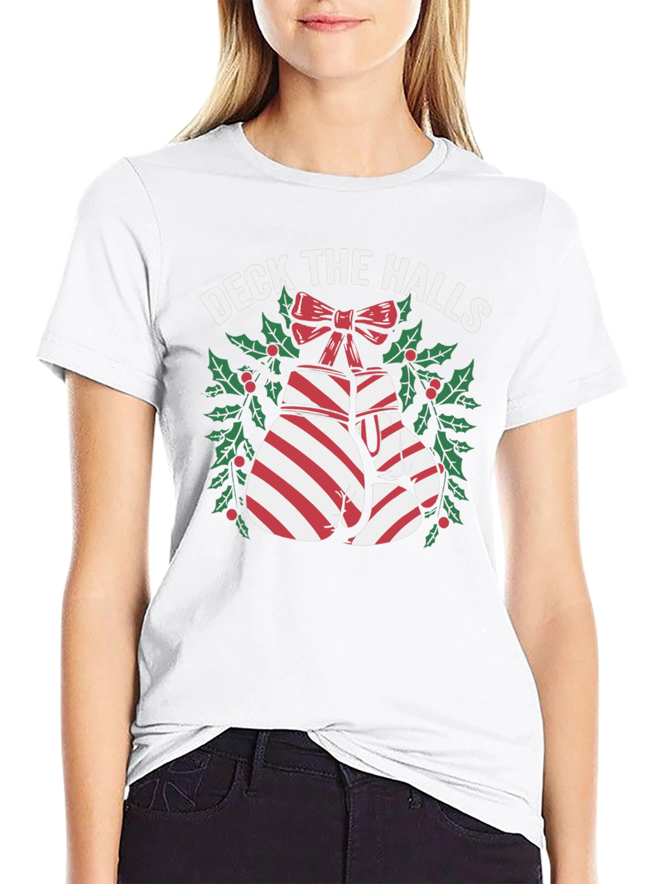 Deck the Halls Boxing Gloves Christmas T-Shirt