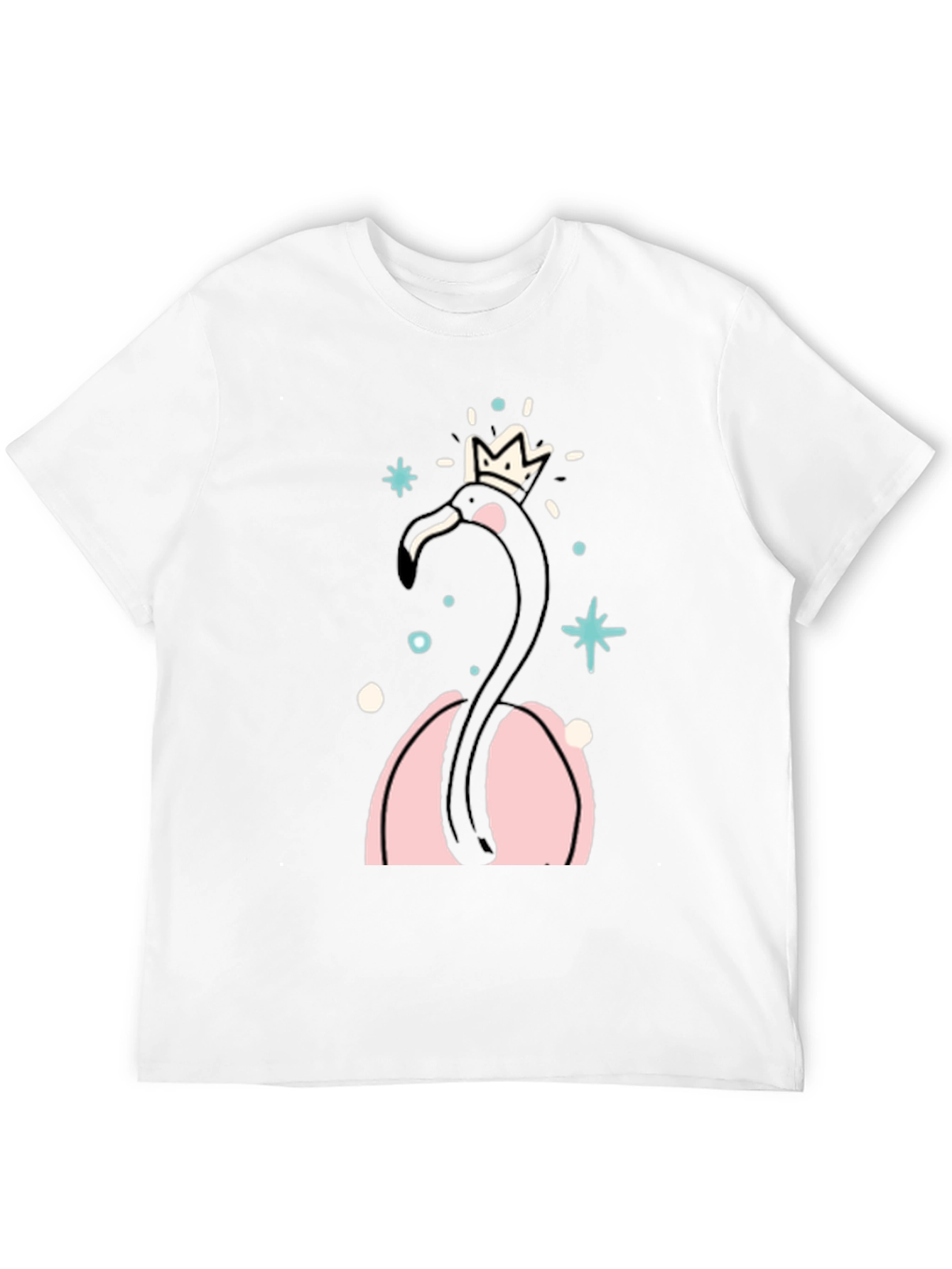 Black Flamingo Crown T-Shirt