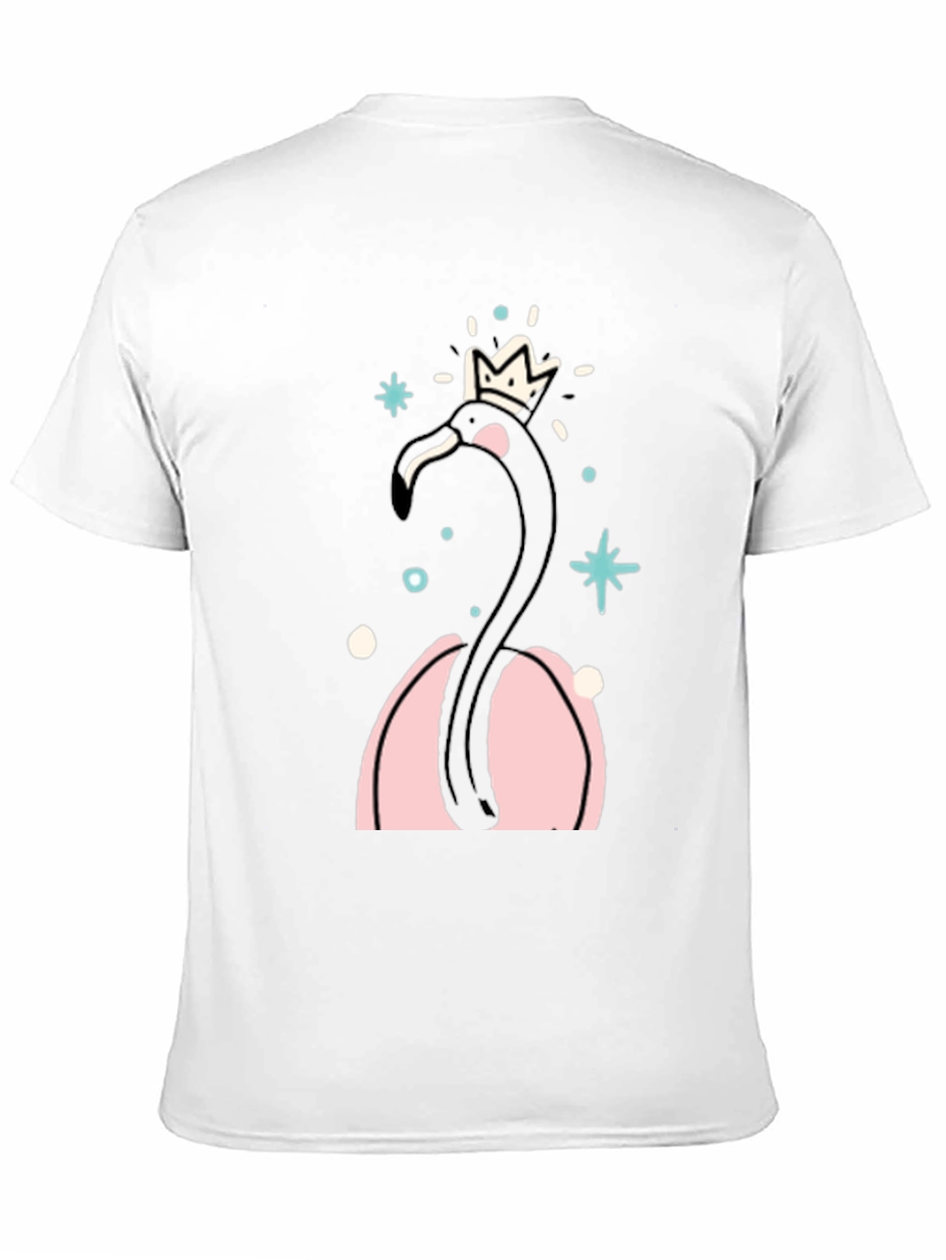 Black Flamingo Crown T-Shirt