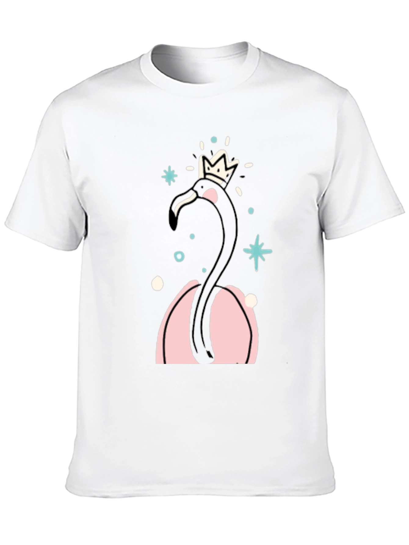 Black Flamingo Crown T-Shirt