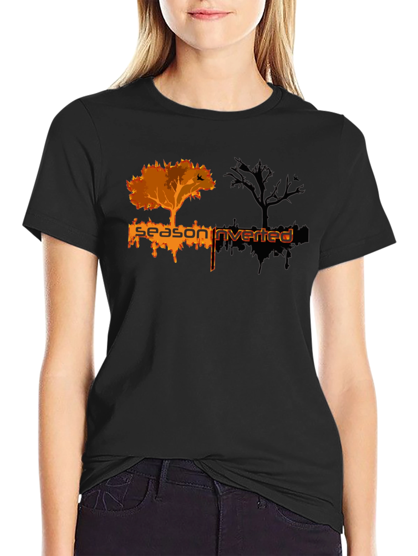 Season Inverted Graphic Tee - Unique Design