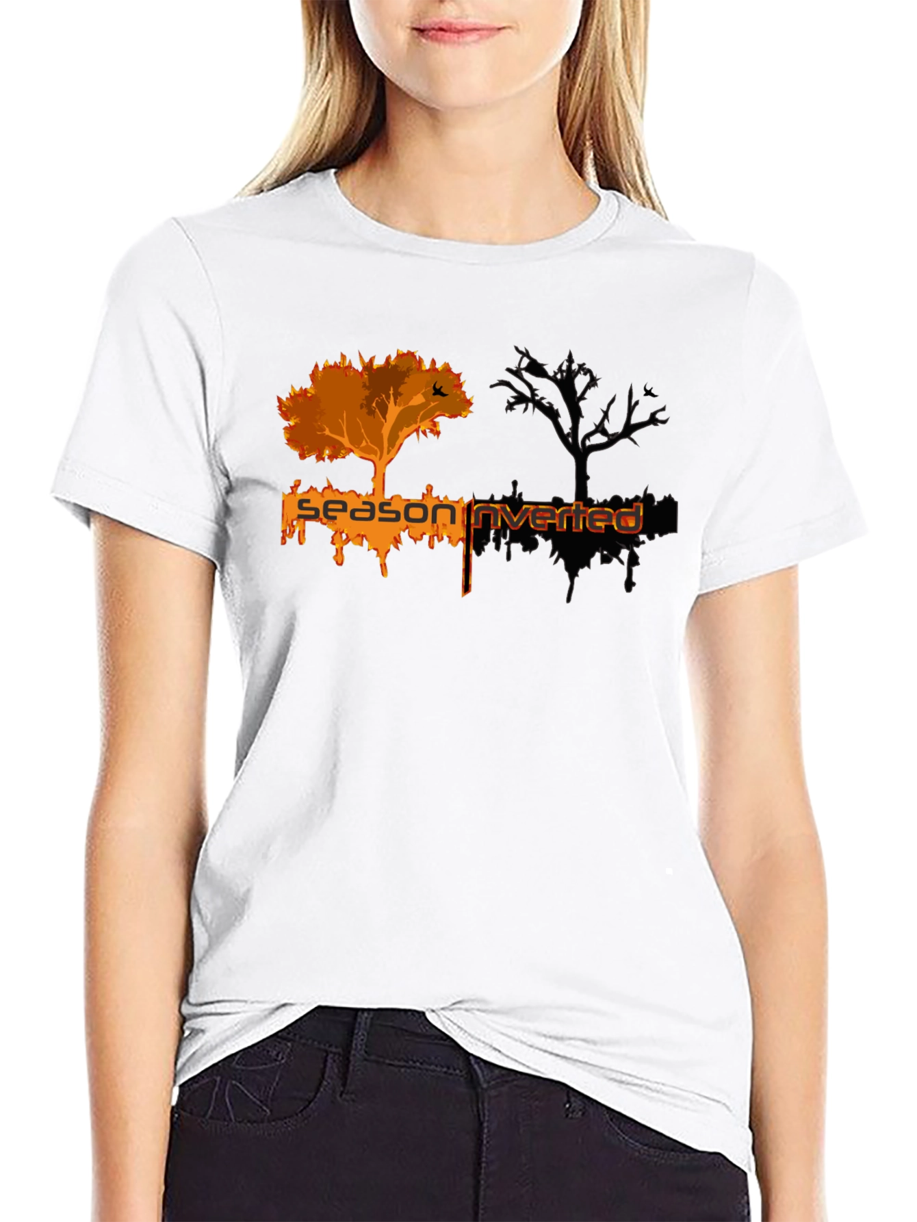 Season Inverted Graphic Tee - Unique Design