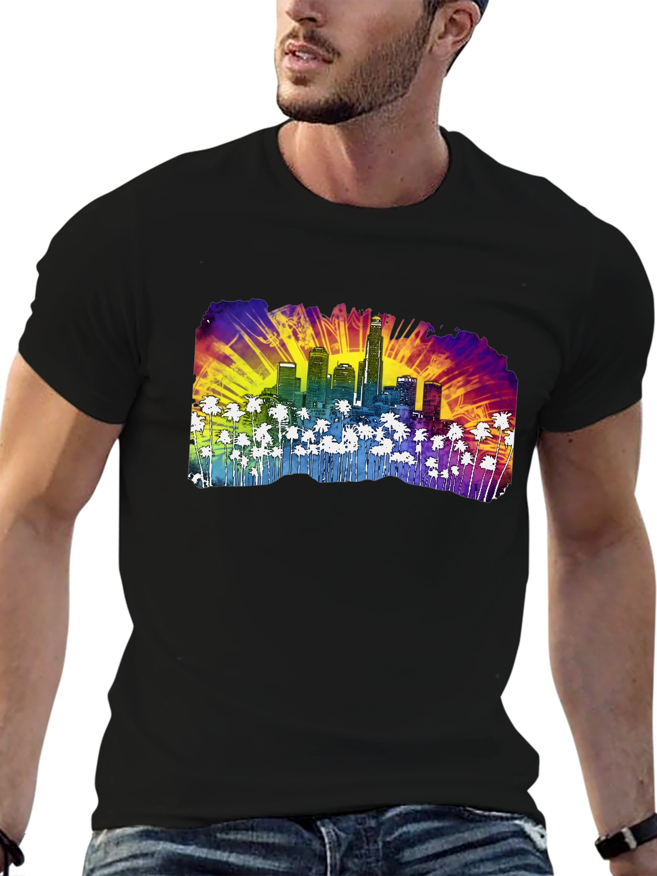LA Skyline Graphic Tee - California Dreams