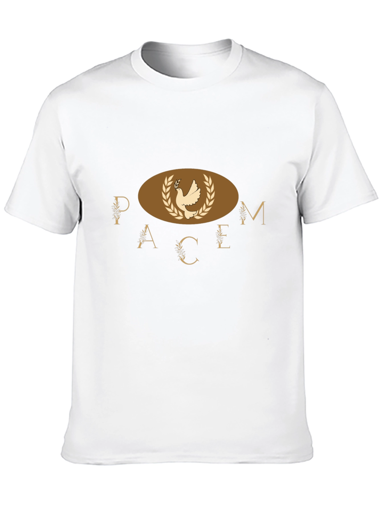 Peace Dove Graphic Print Mens T-Shirt