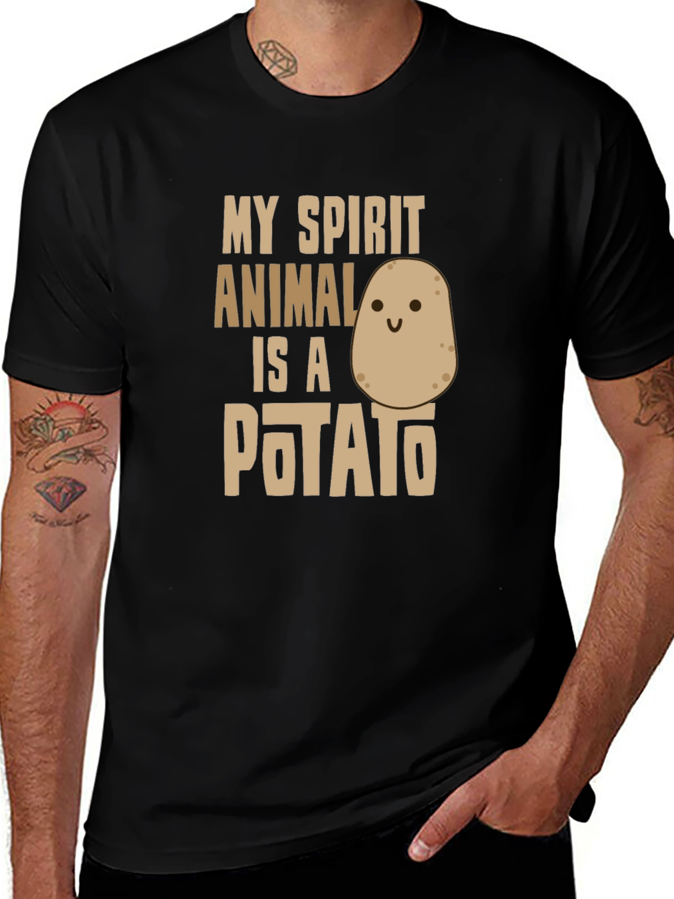 My Spirit Animal is a Potato Funny T-Shirt