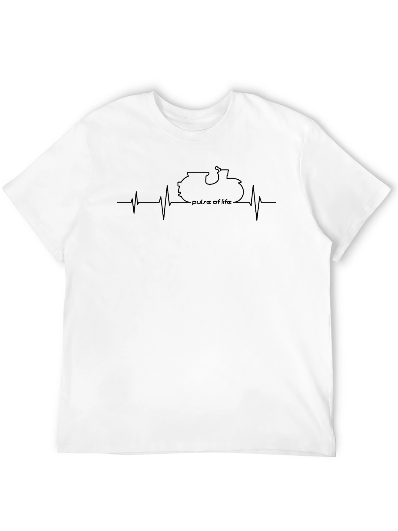 Pulse of Life Motorcycle Graphic Tee