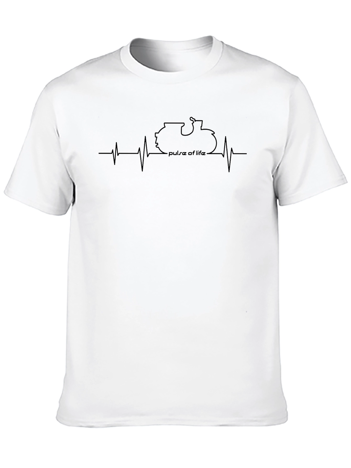 Pulse of Life Motorcycle Graphic Tee