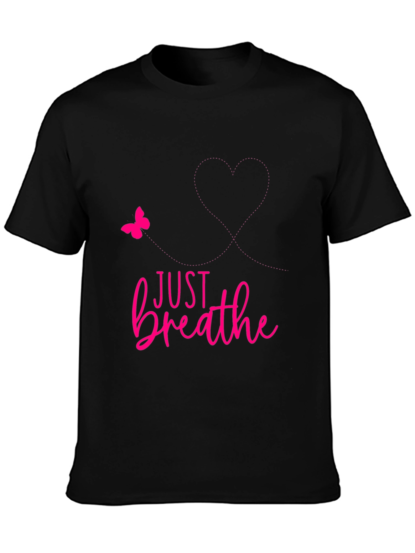 Just Breathe Graphic Tee - Positive Reminder Shirt