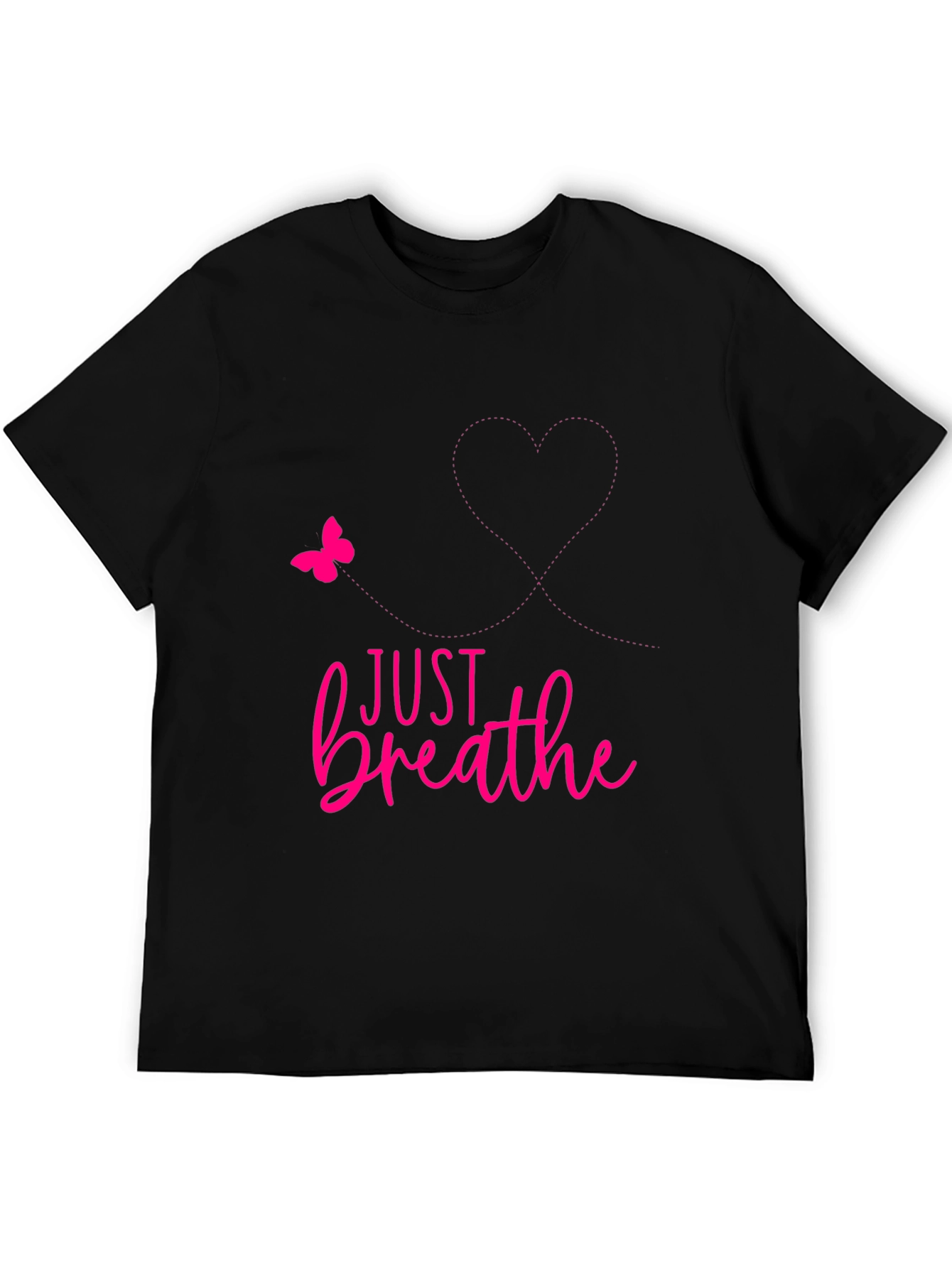Just Breathe Graphic Tee - Positive Reminder Shirt