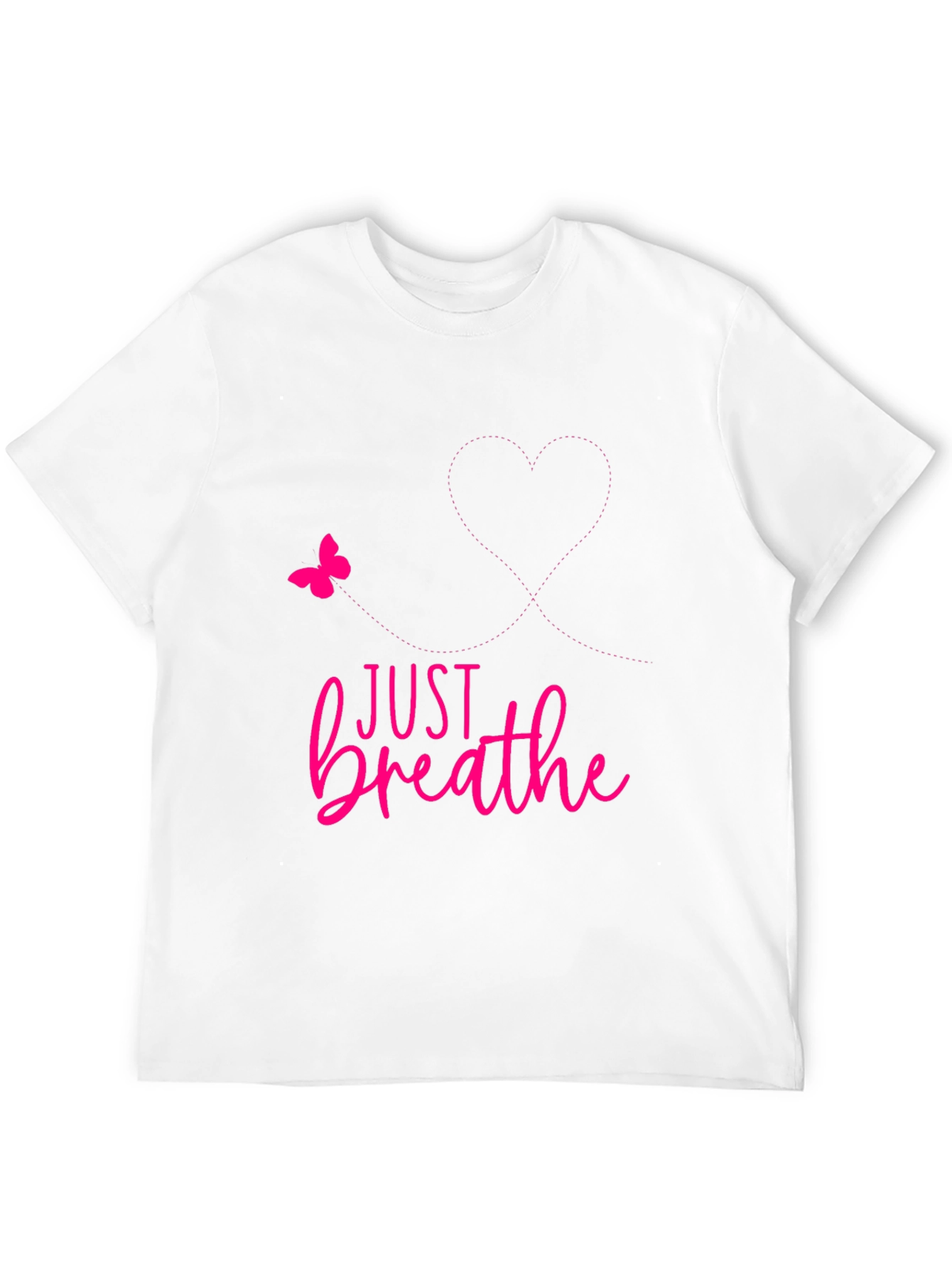 Just Breathe Graphic Tee - Positive Reminder Shirt
