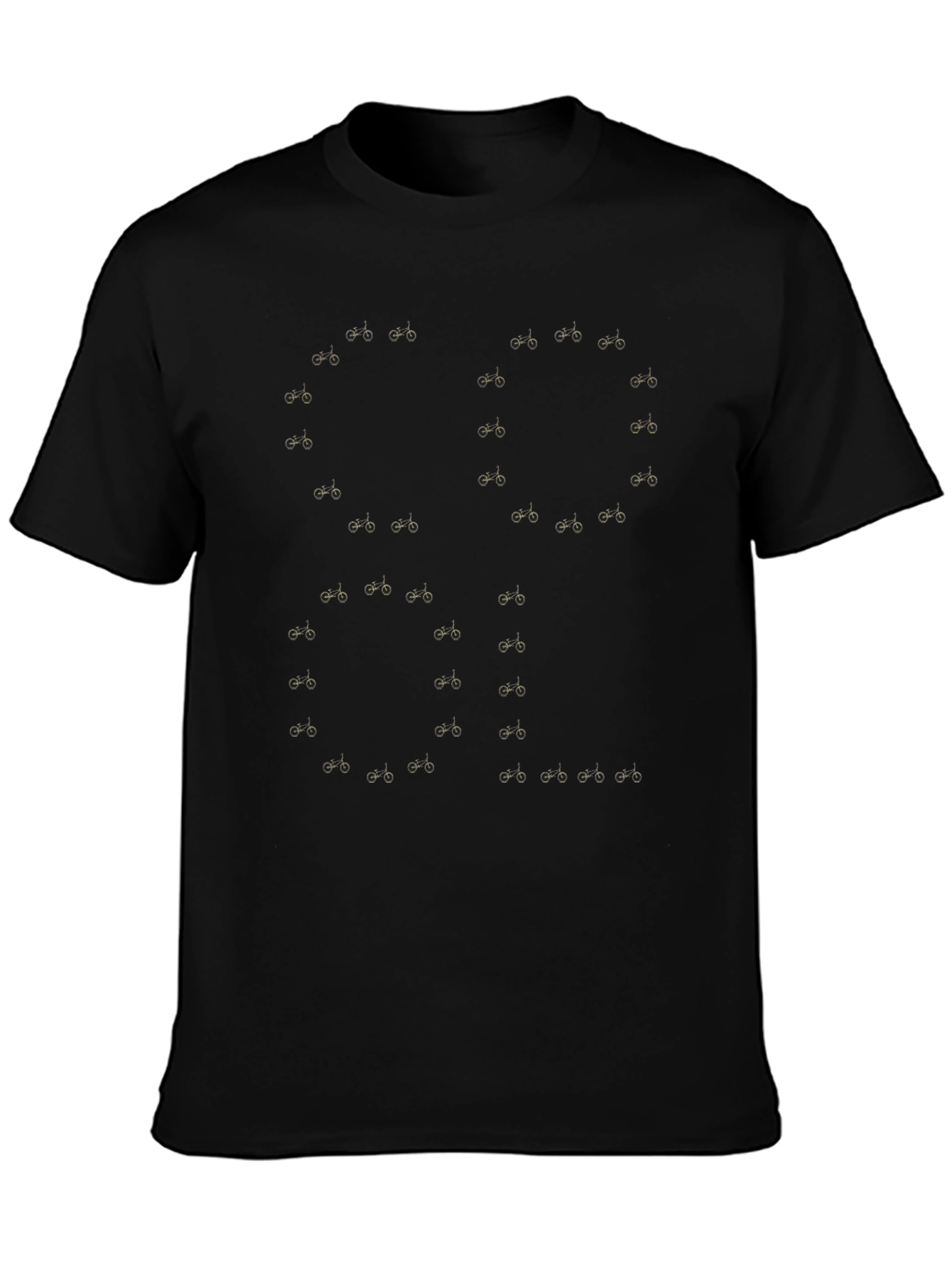 Bike Skull Graphic Tee - Black Cotton T-Shirt