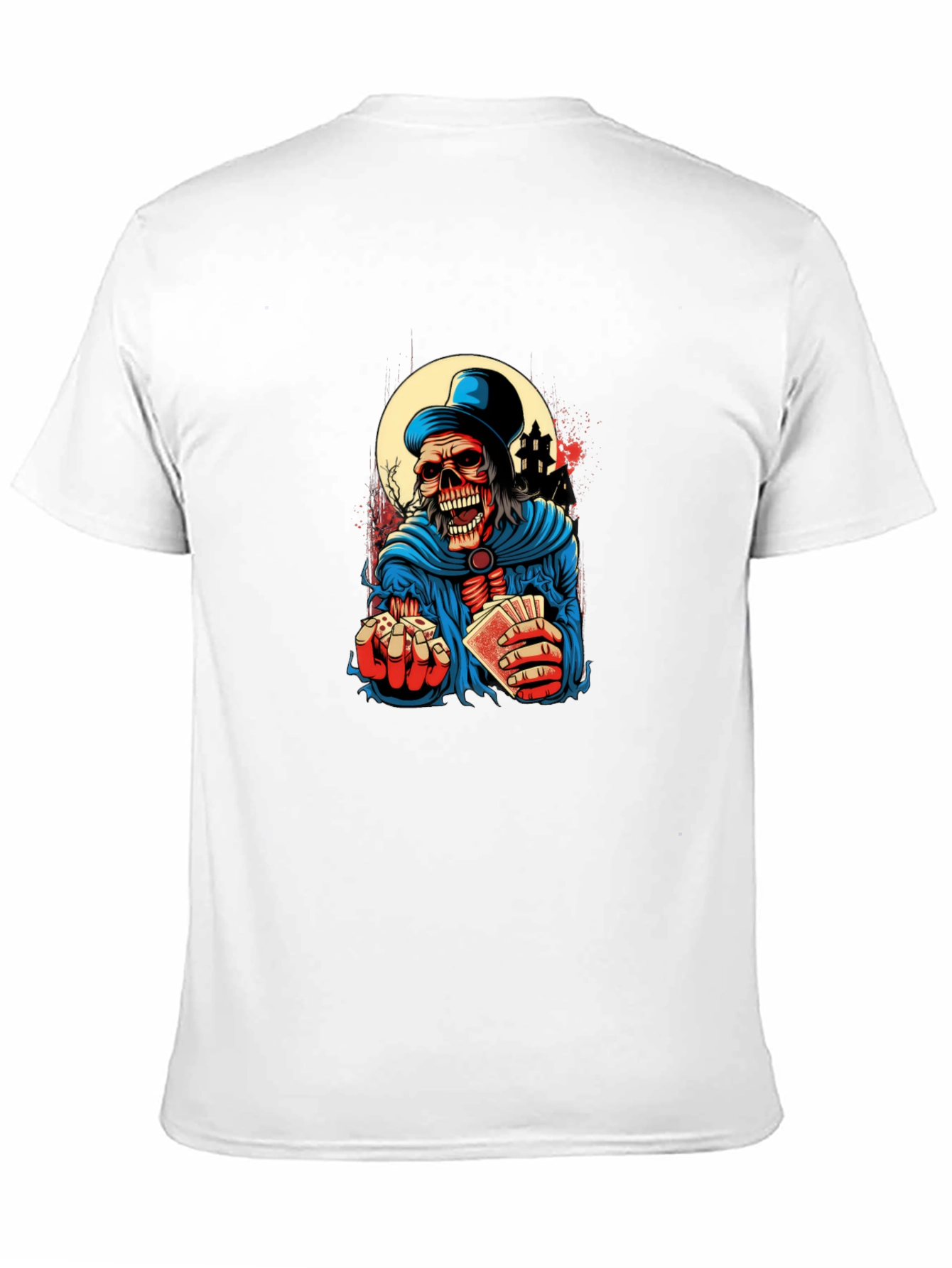 Skeleton Gambler Graphic Tee