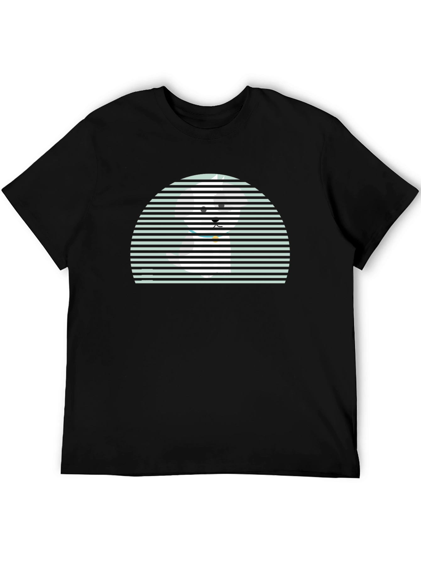 Retro Striped Dog T-Shirt