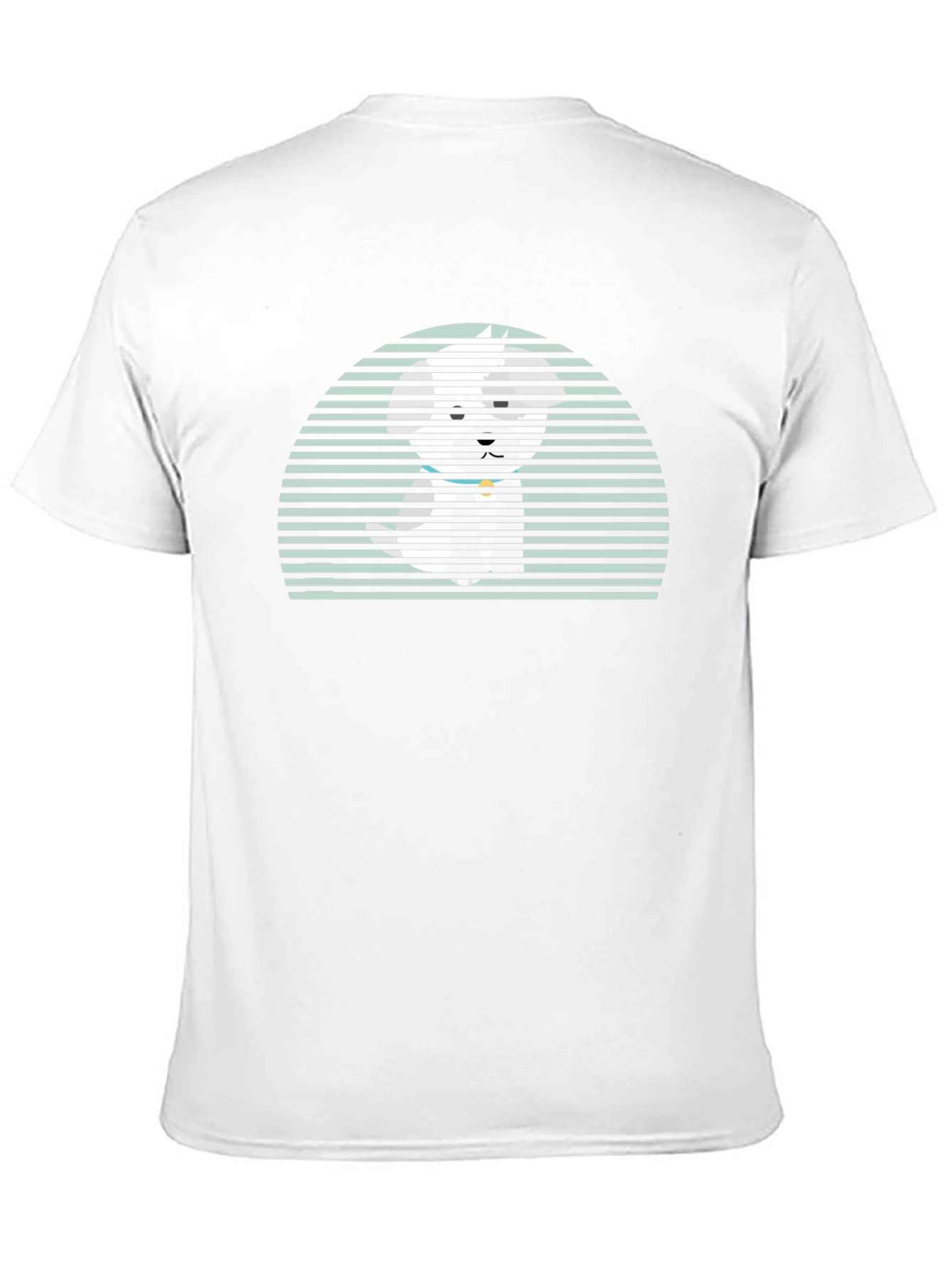 Retro Striped Dog T-Shirt