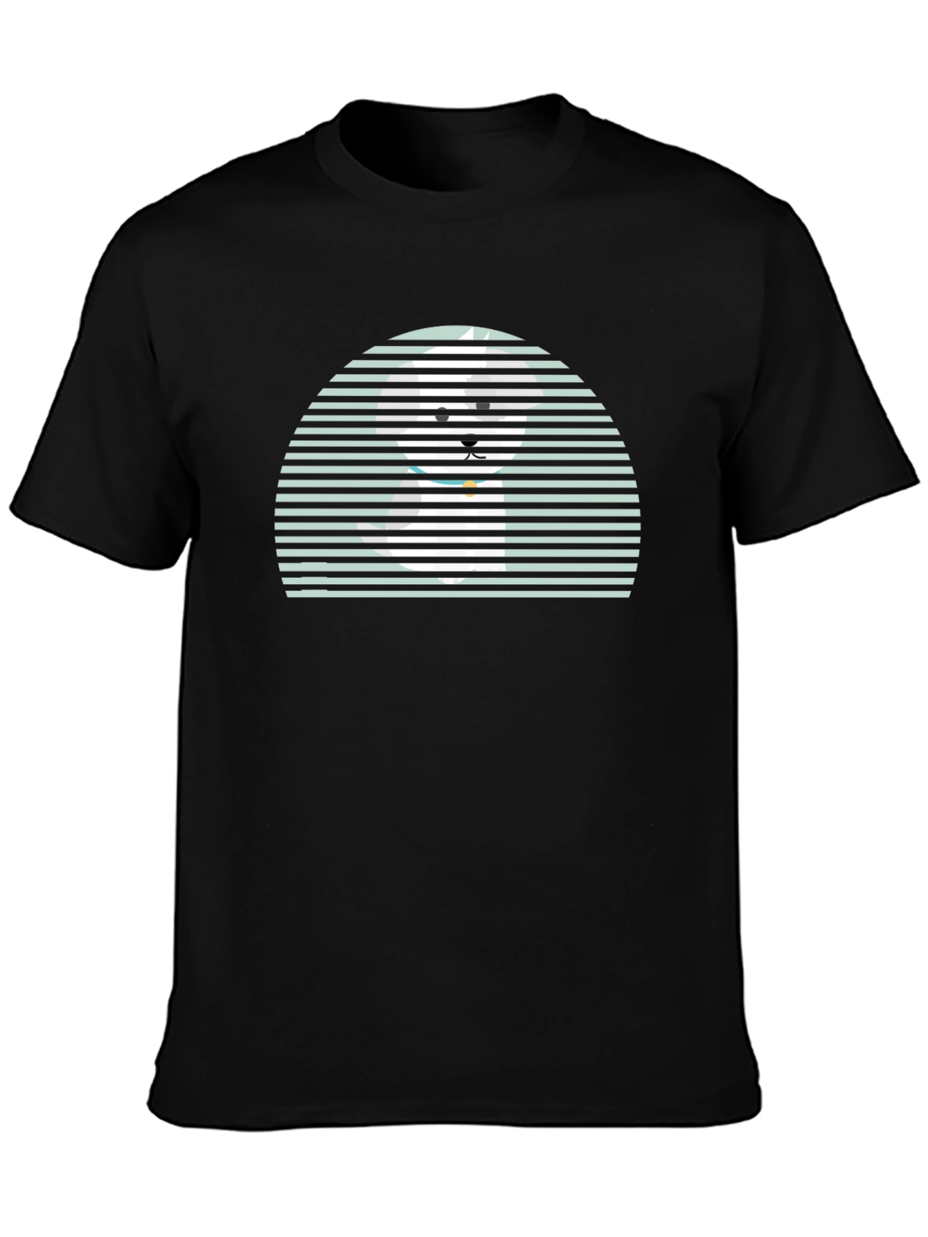 Retro Striped Dog T-Shirt