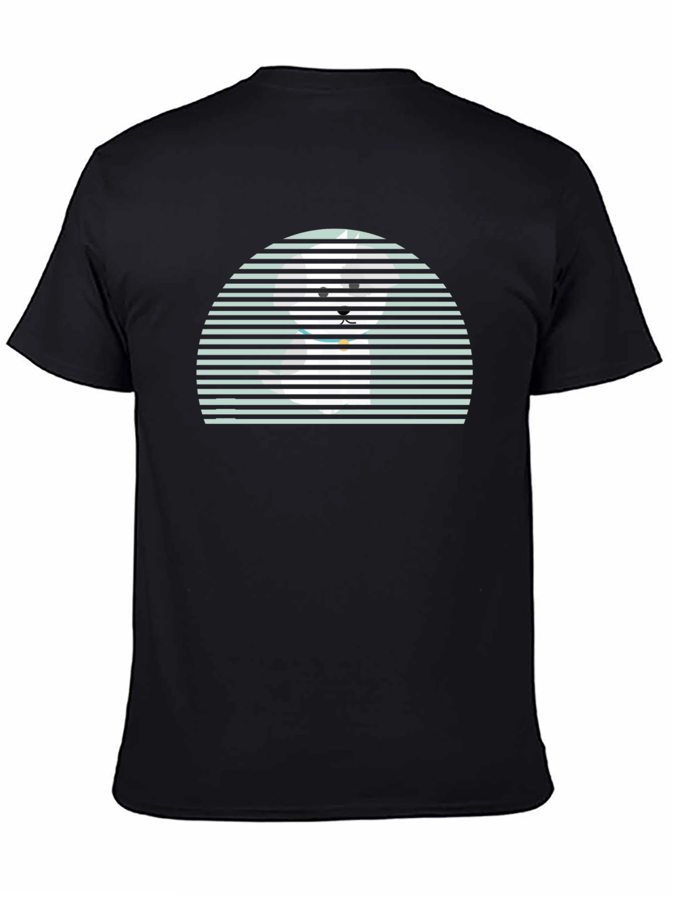 Retro Striped Dog T-Shirt