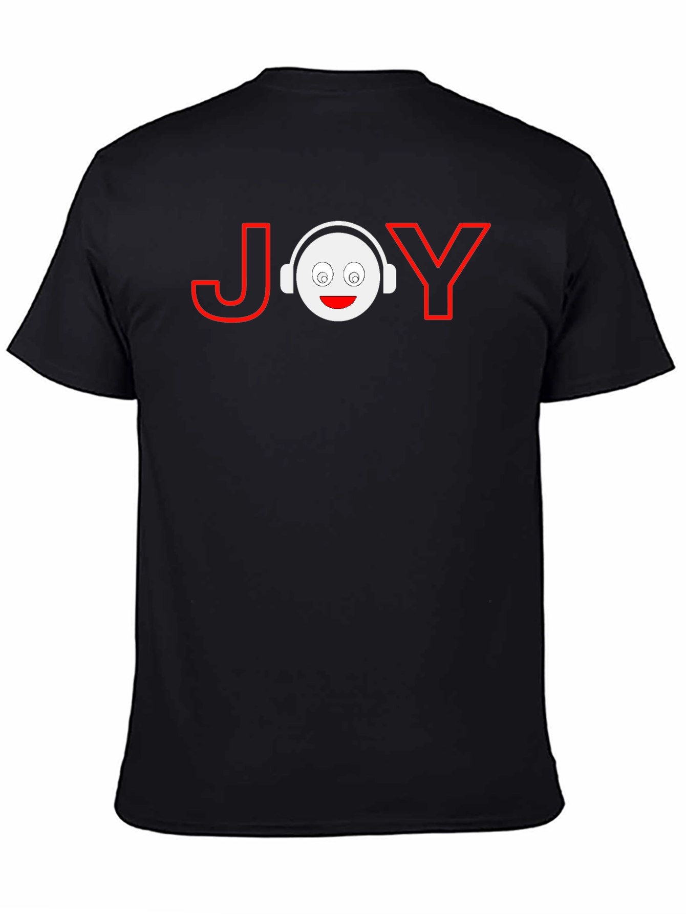 Joy Graphic T-Shirt - Black Crew Neck Tee