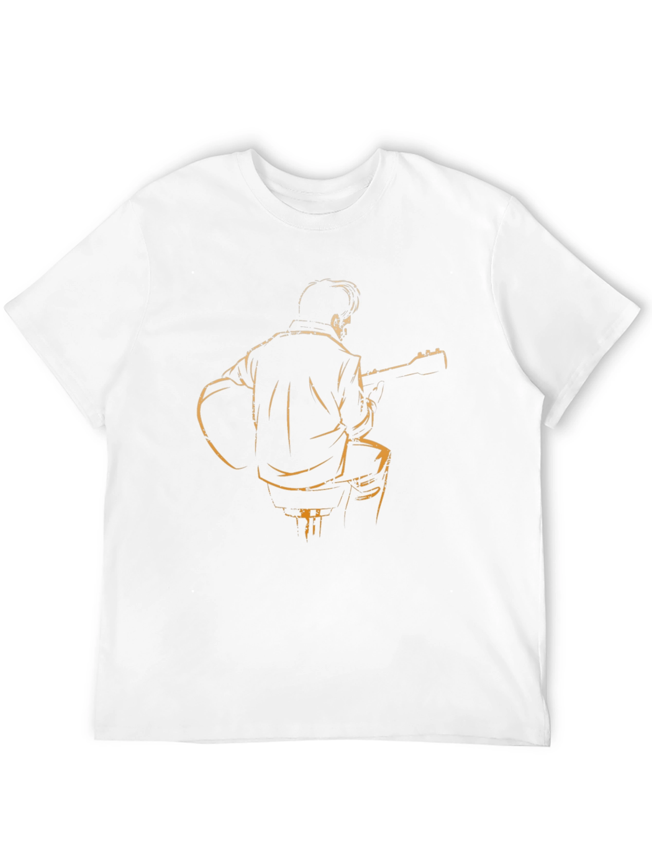 Guitar Player Graphic Tee - Black T-Shirt