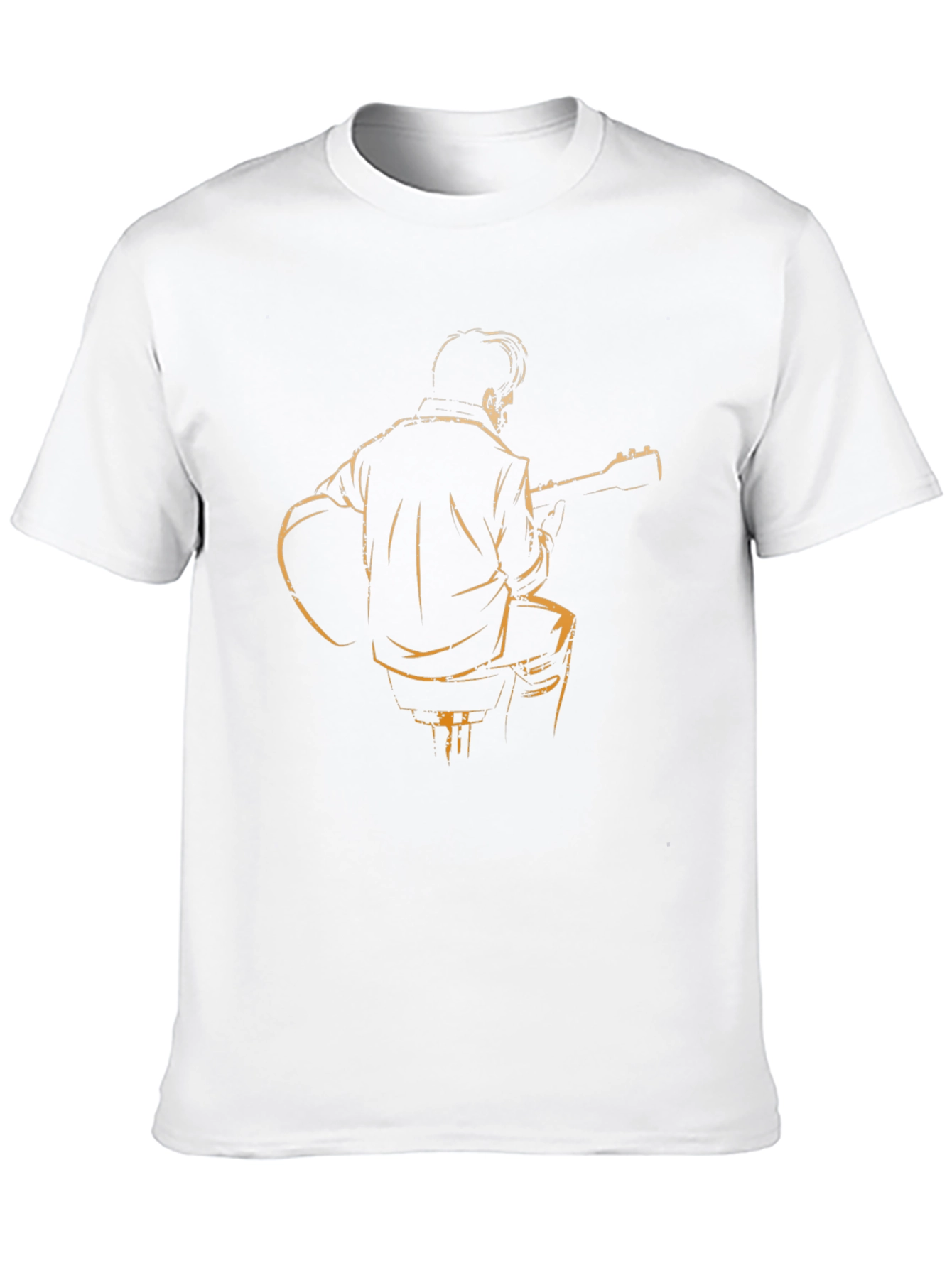 Guitar Player Graphic Tee - Black T-Shirt