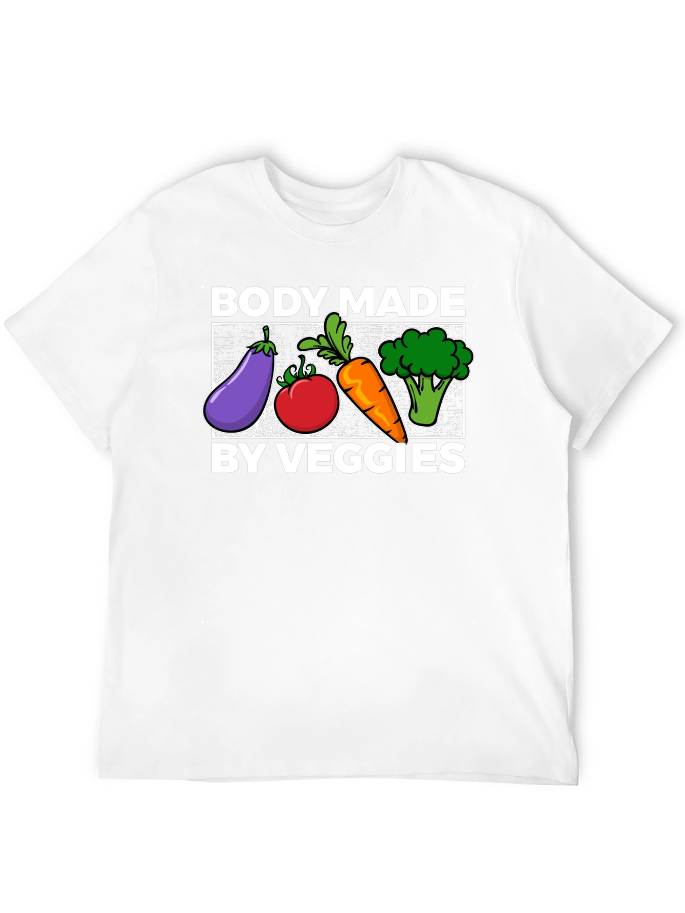 Body Made By Veggies Graphic T-Shirt