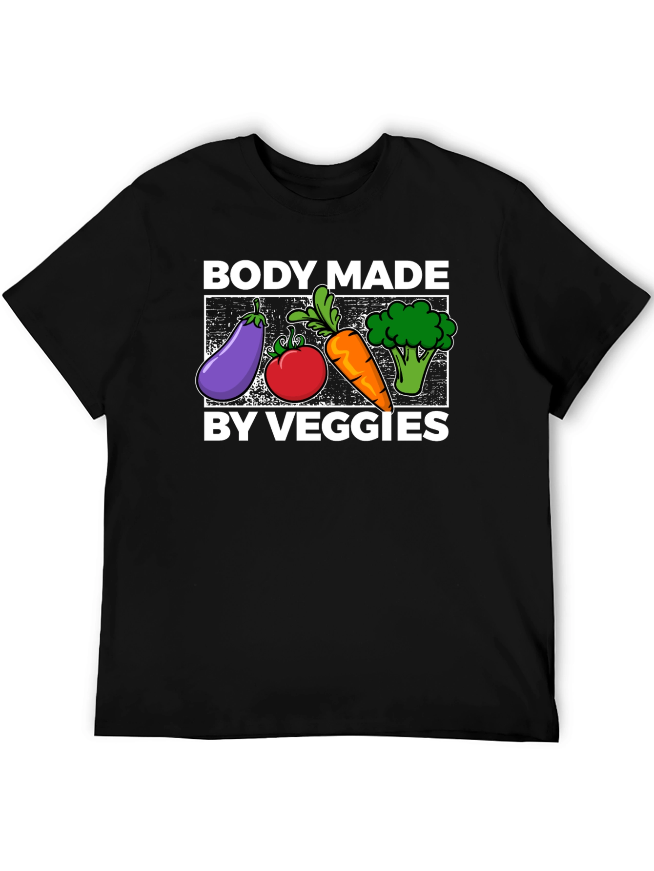 Body Made By Veggies Graphic T-Shirt