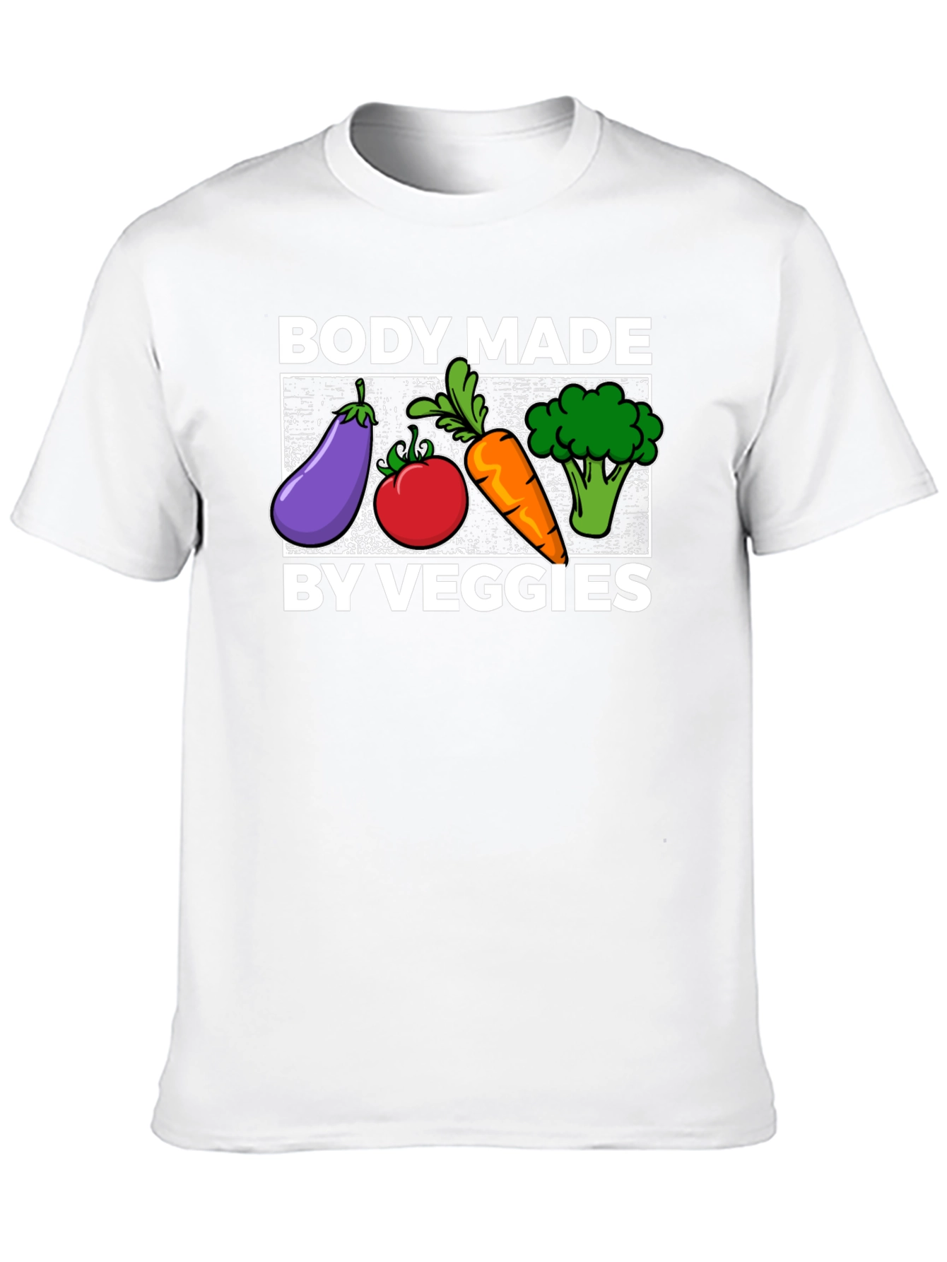 Body Made By Veggies Graphic T-Shirt