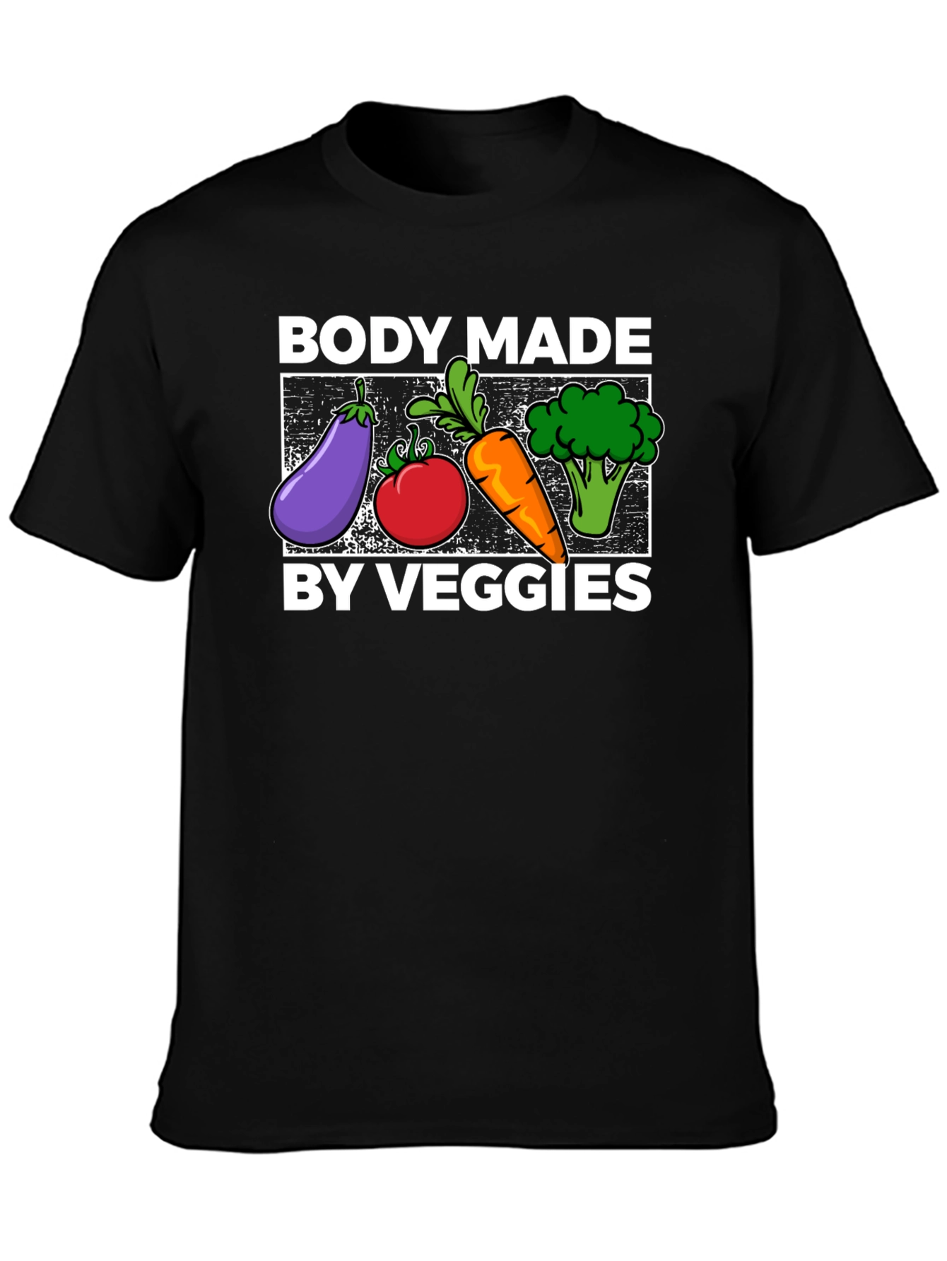 Body Made By Veggies Graphic T-Shirt