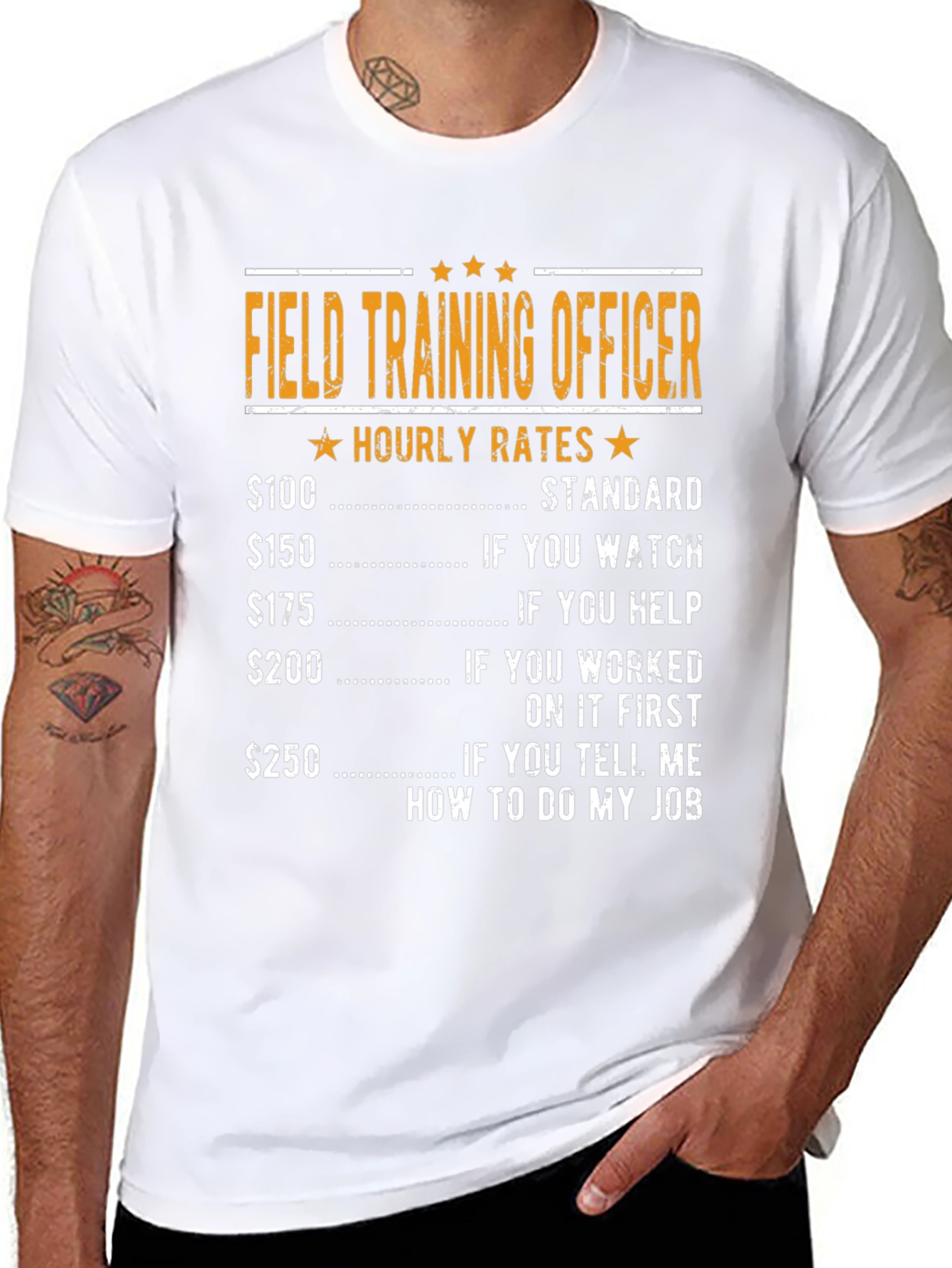 Field Training Officer Hourly Rates Funny T-Shirt