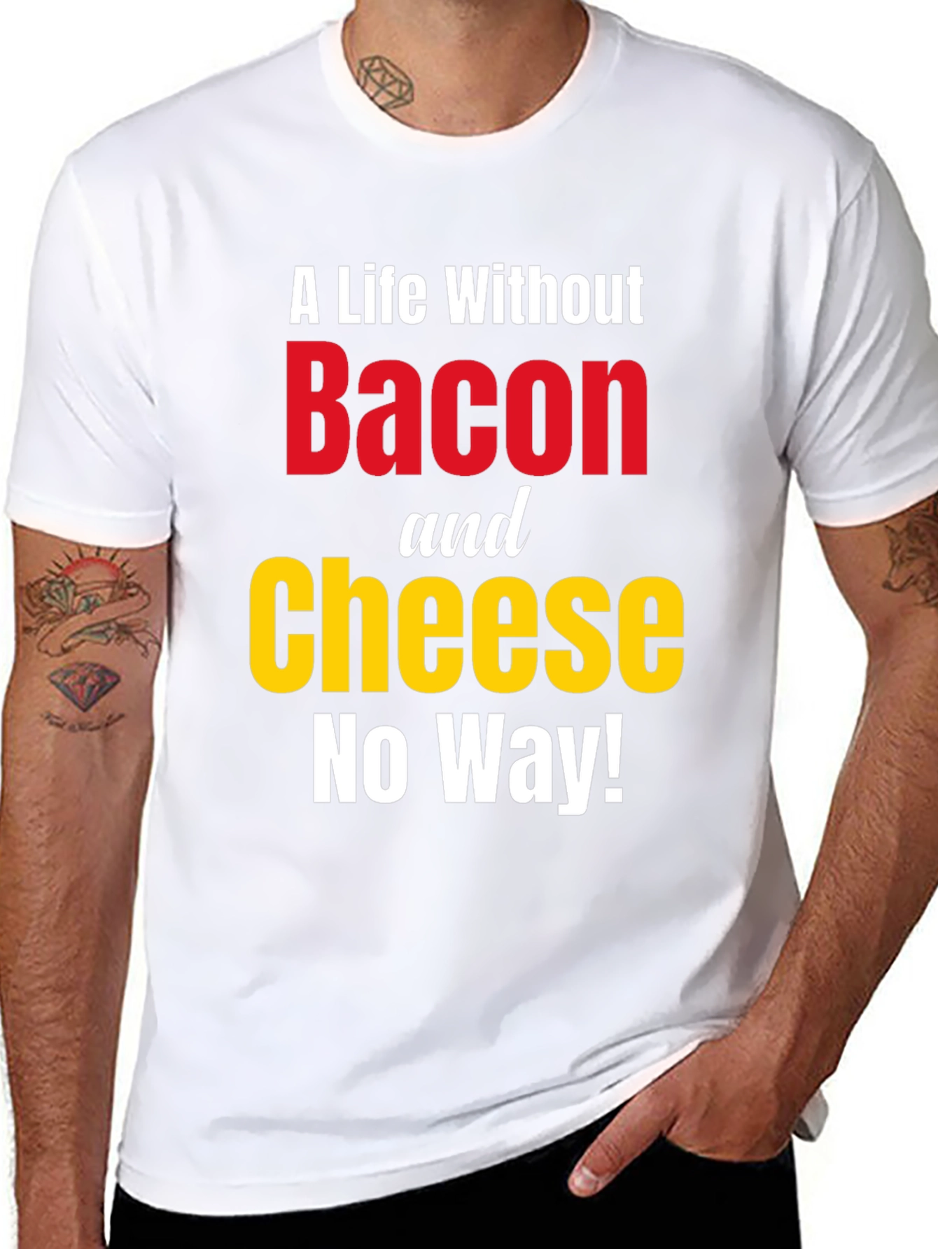 Bacon and Cheese T-Shirt - No Way!