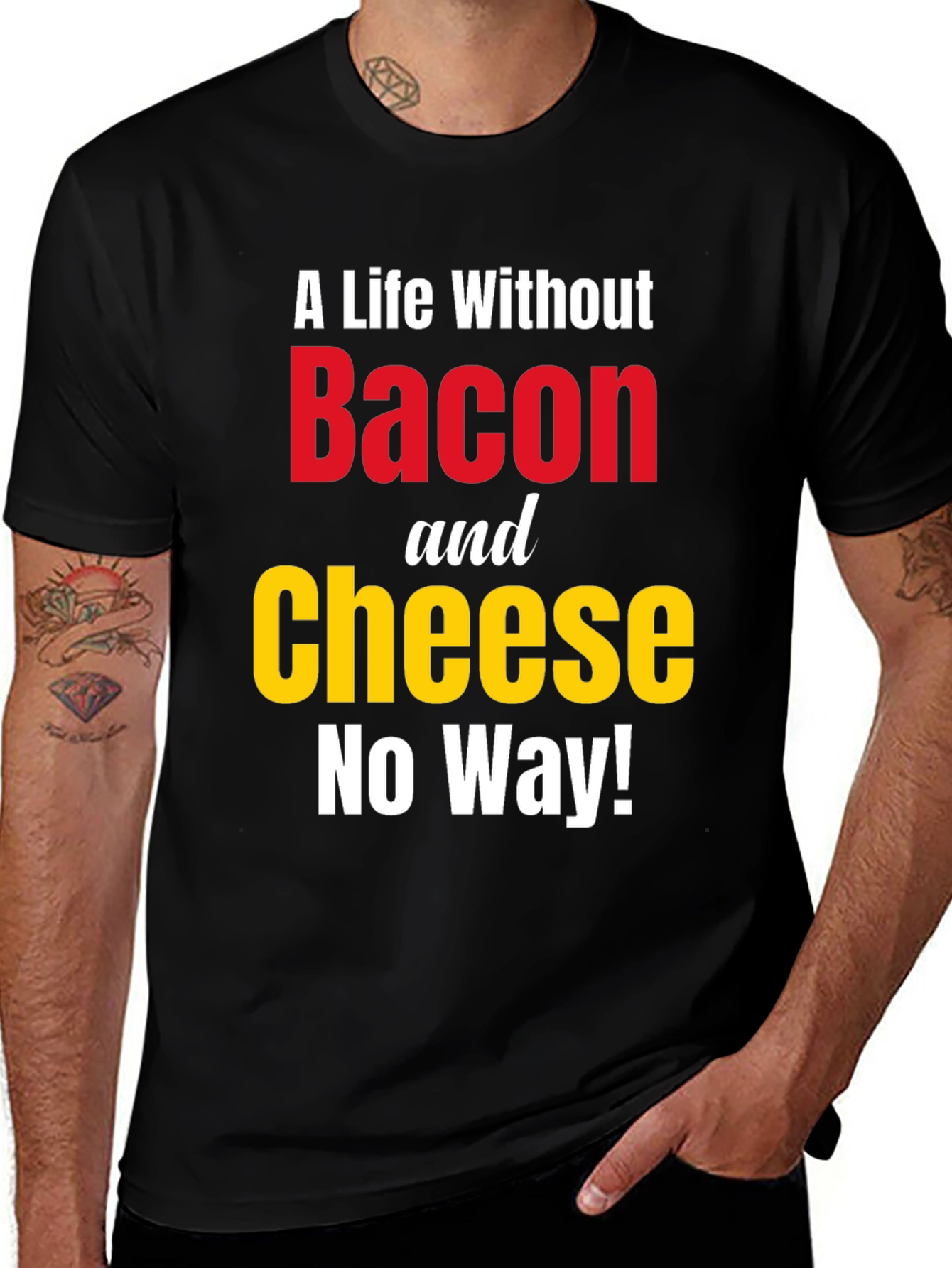 Bacon and Cheese T-Shirt - No Way!