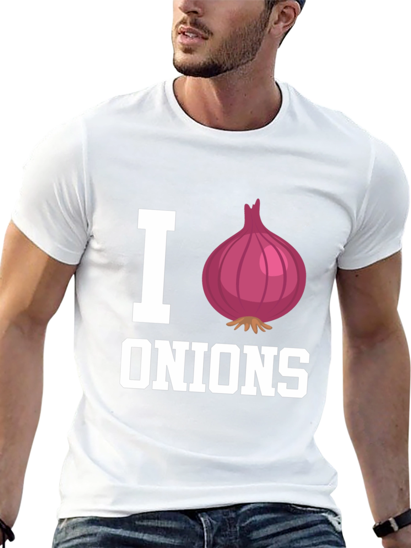 I Heart Onions Graphic Tee - Food Lovers T-Shirt