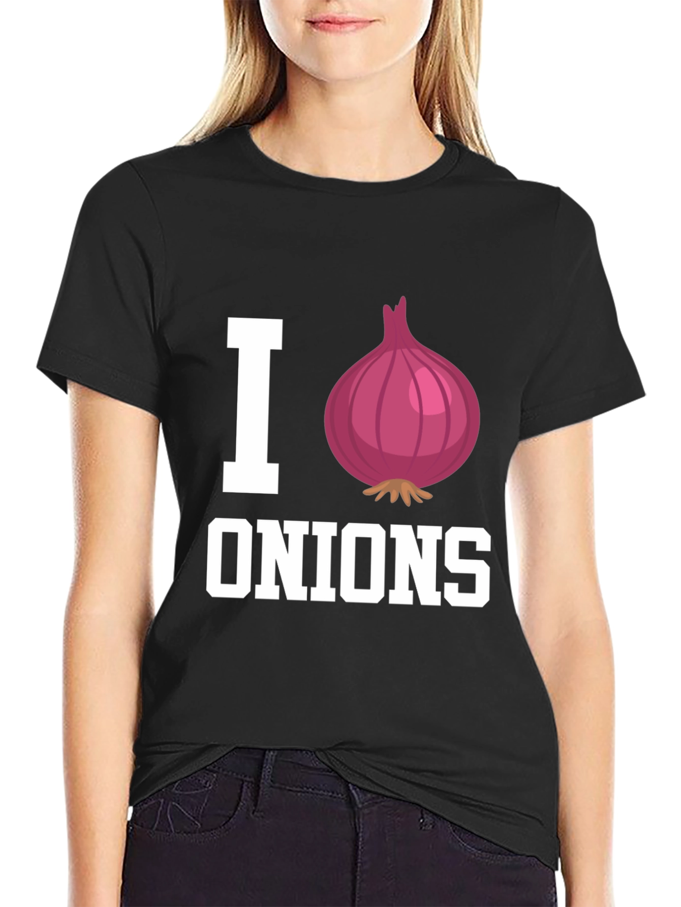 I Heart Onions Graphic Tee - Food Lovers T-Shirt