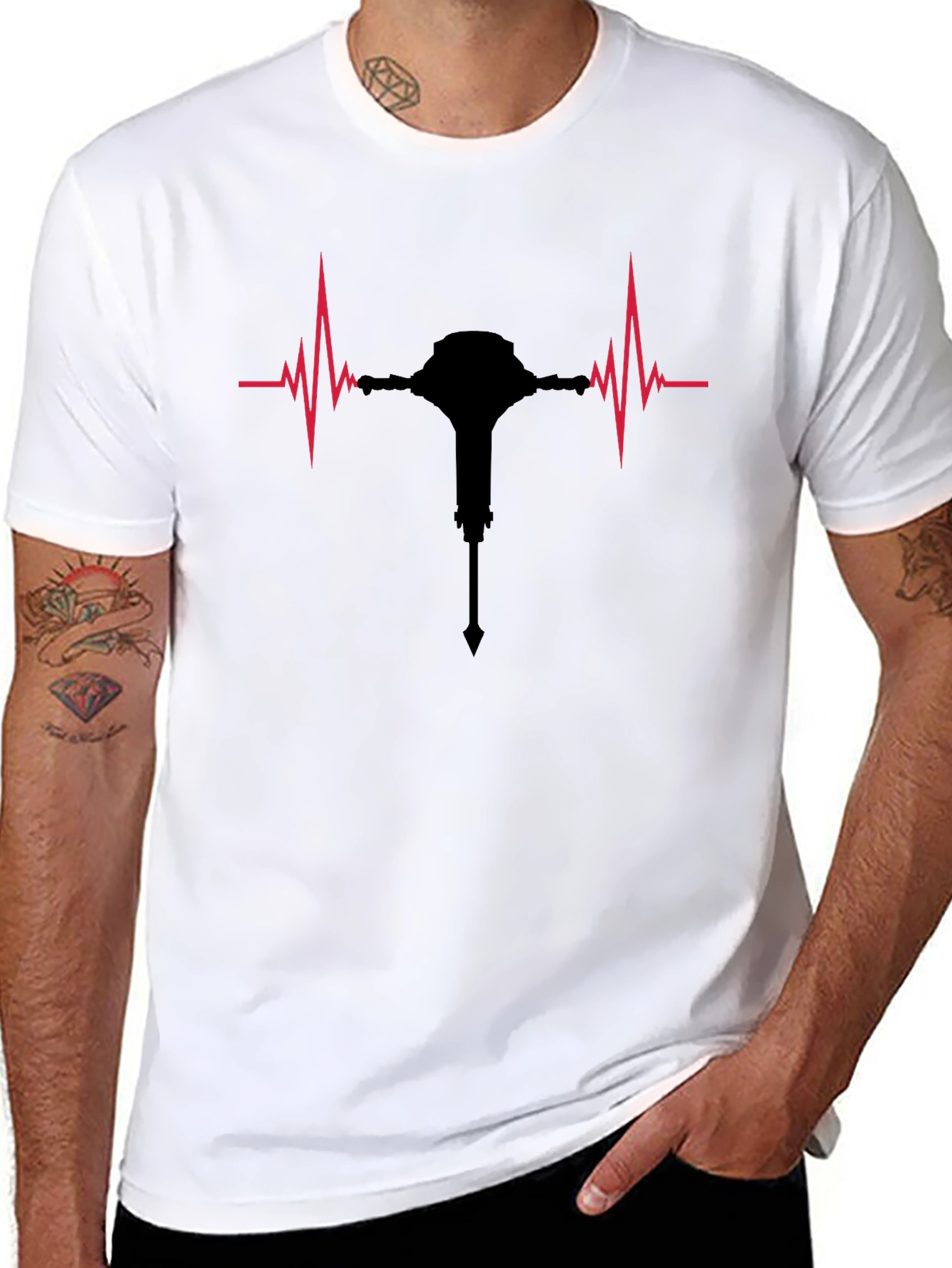 Heartbeat Mace Graphic T-Shirt