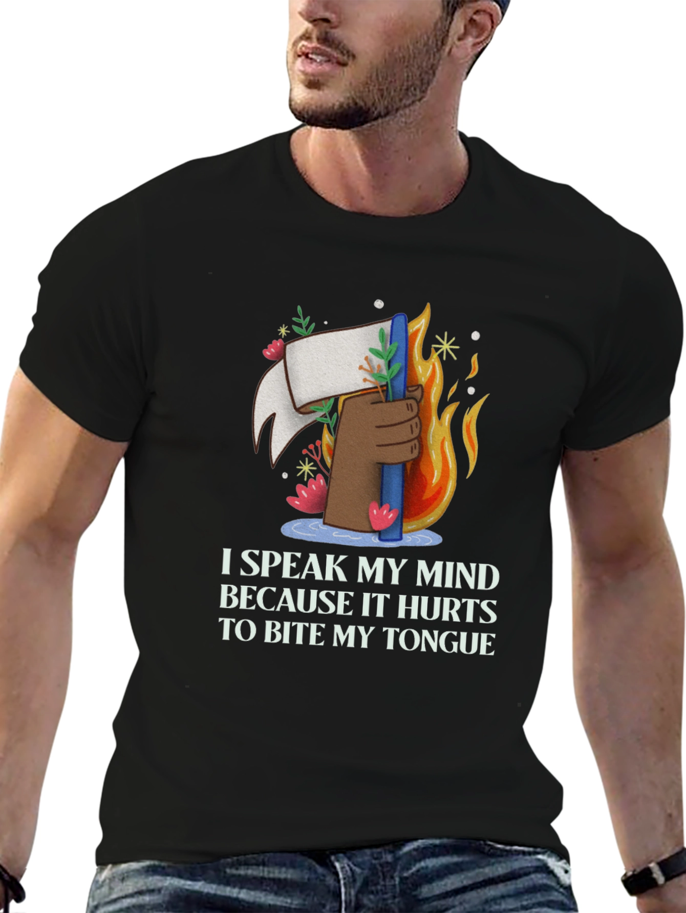 Speak My Mind Graphic T-Shirt