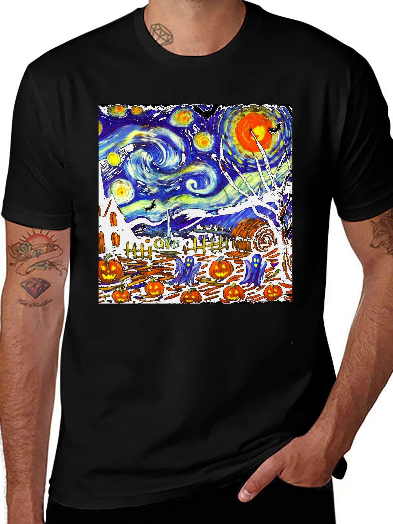 Starry Night Halloween T-Shirt