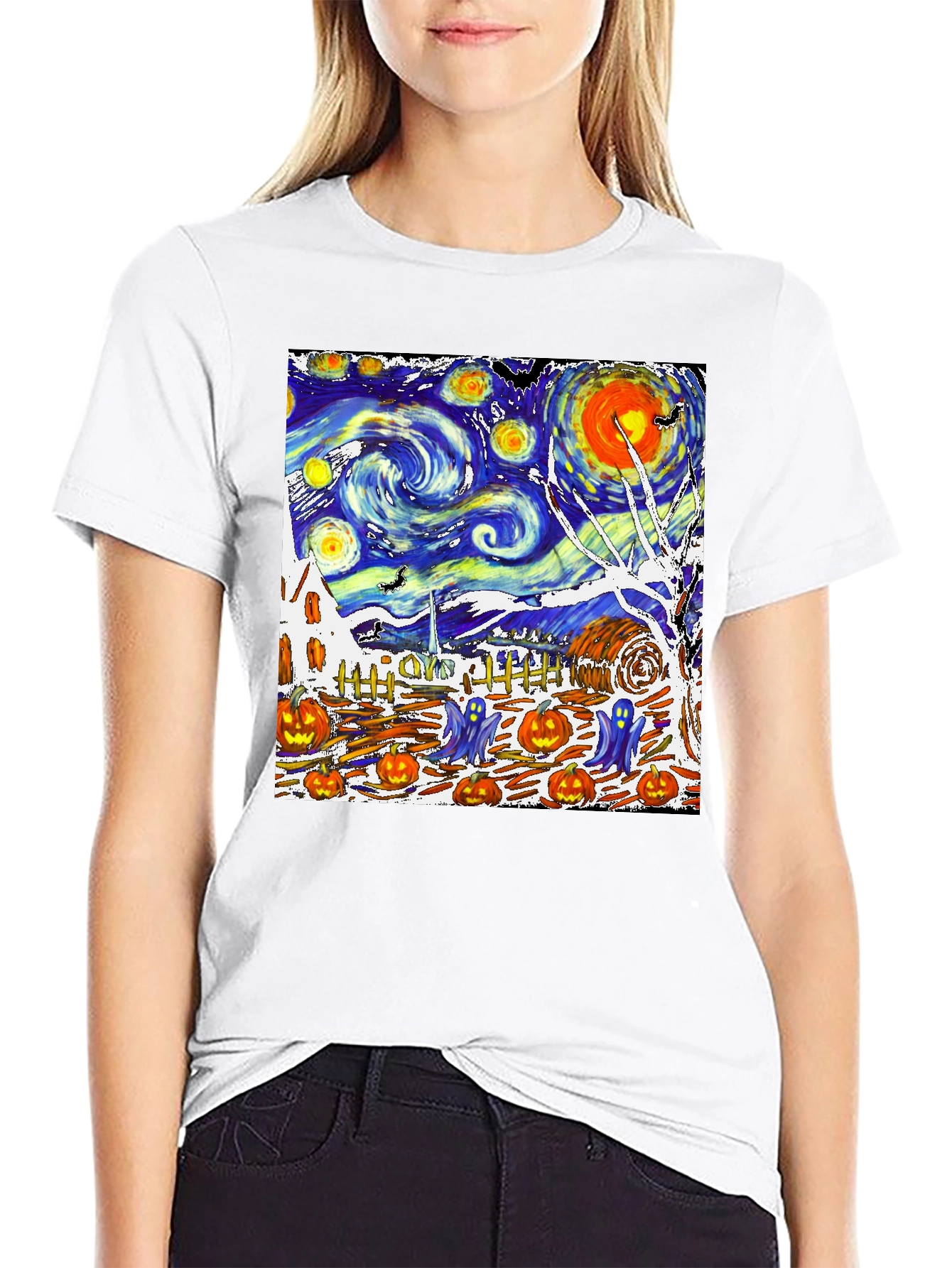 Starry Night Halloween T-Shirt