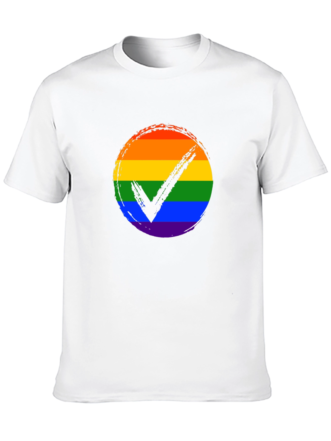 LGBTQ+ Pride Rainbow Checkmark T-Shirt