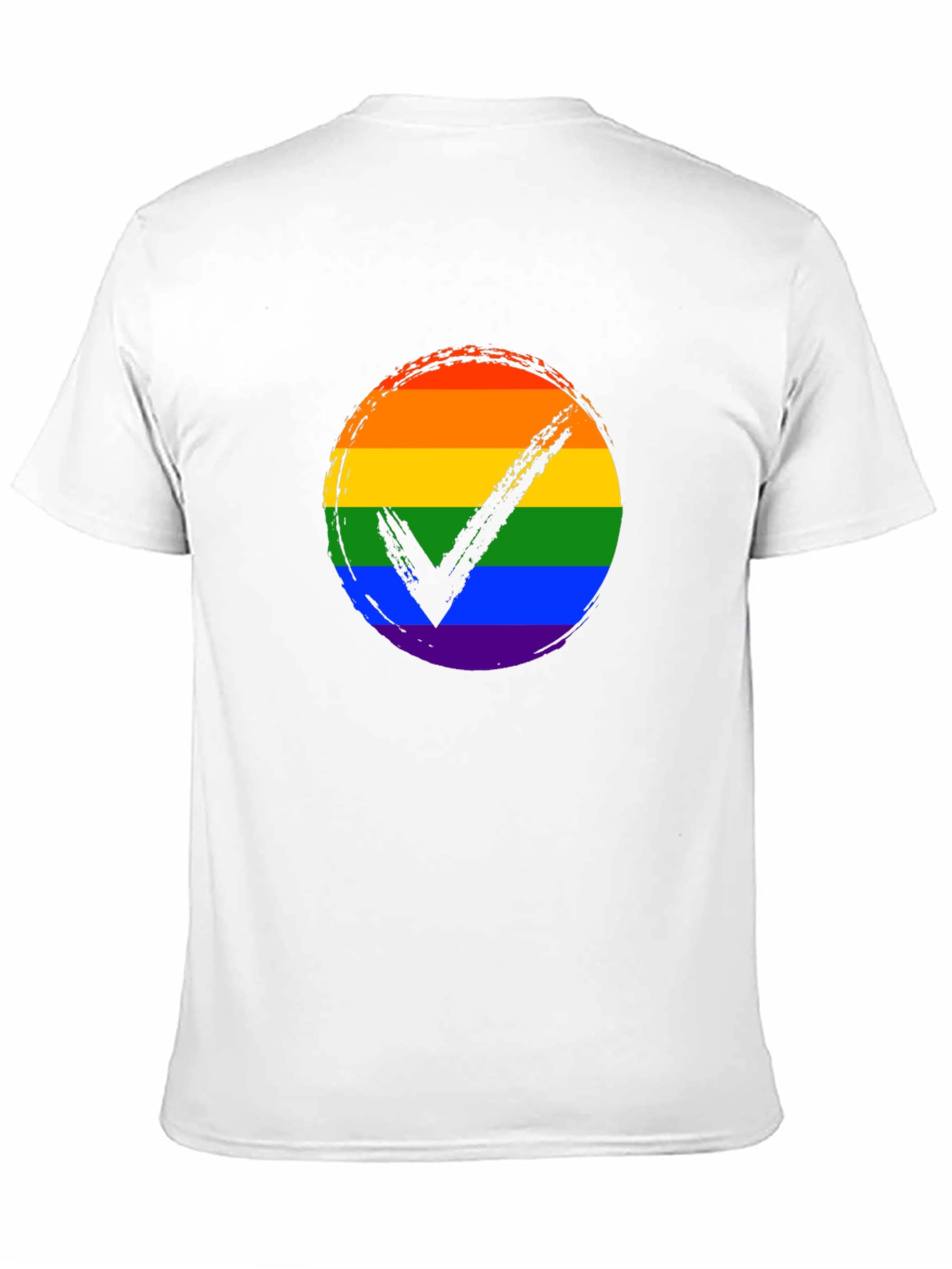 LGBTQ+ Pride Rainbow Checkmark T-Shirt