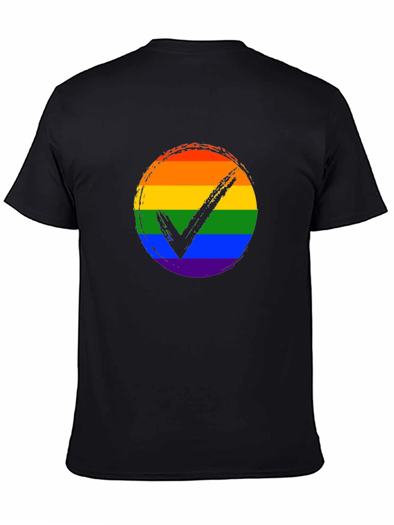 LGBTQ+ Pride Rainbow Checkmark T-Shirt