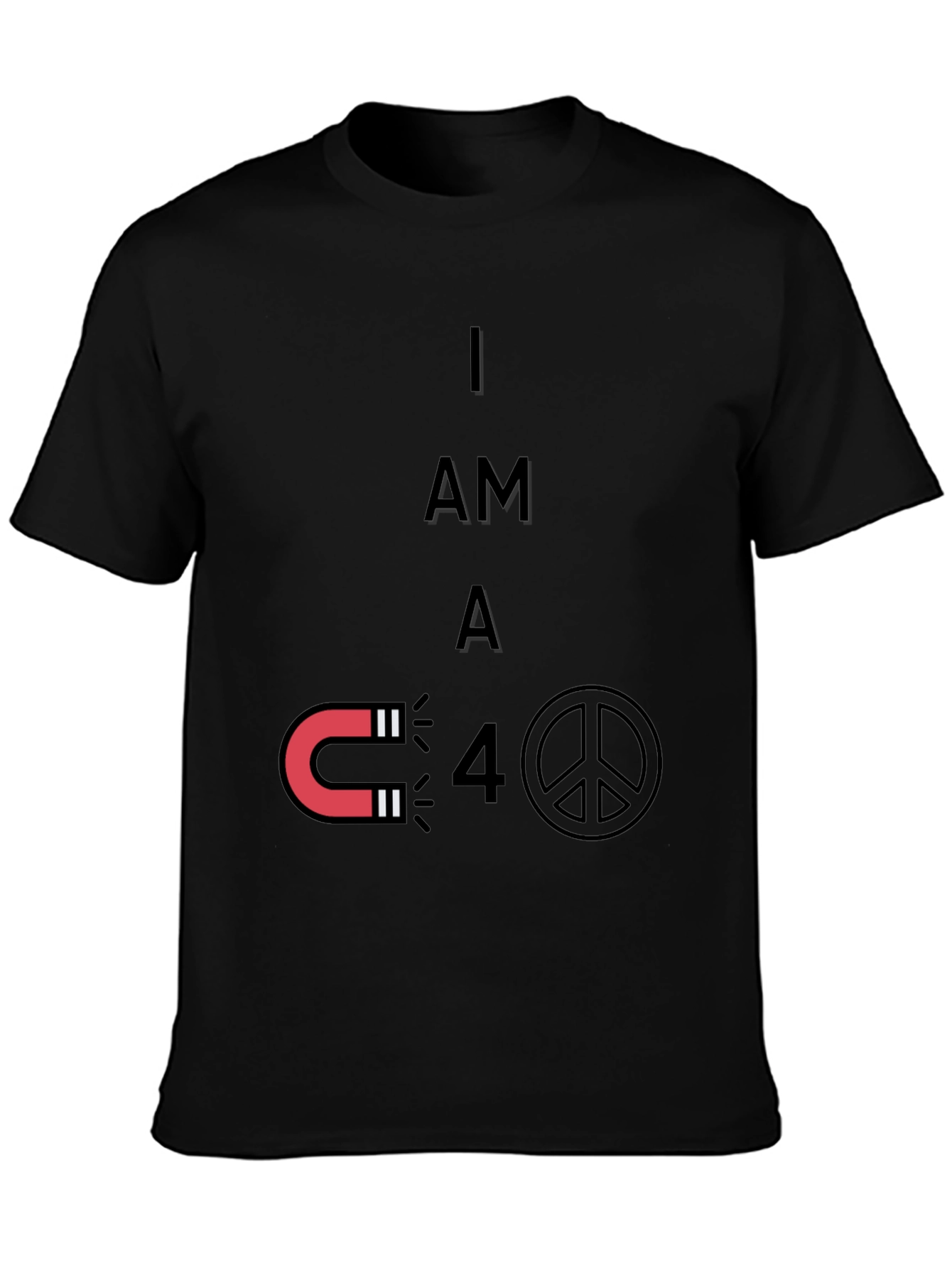 Magnet Peace Funny Graphic T-Shirt