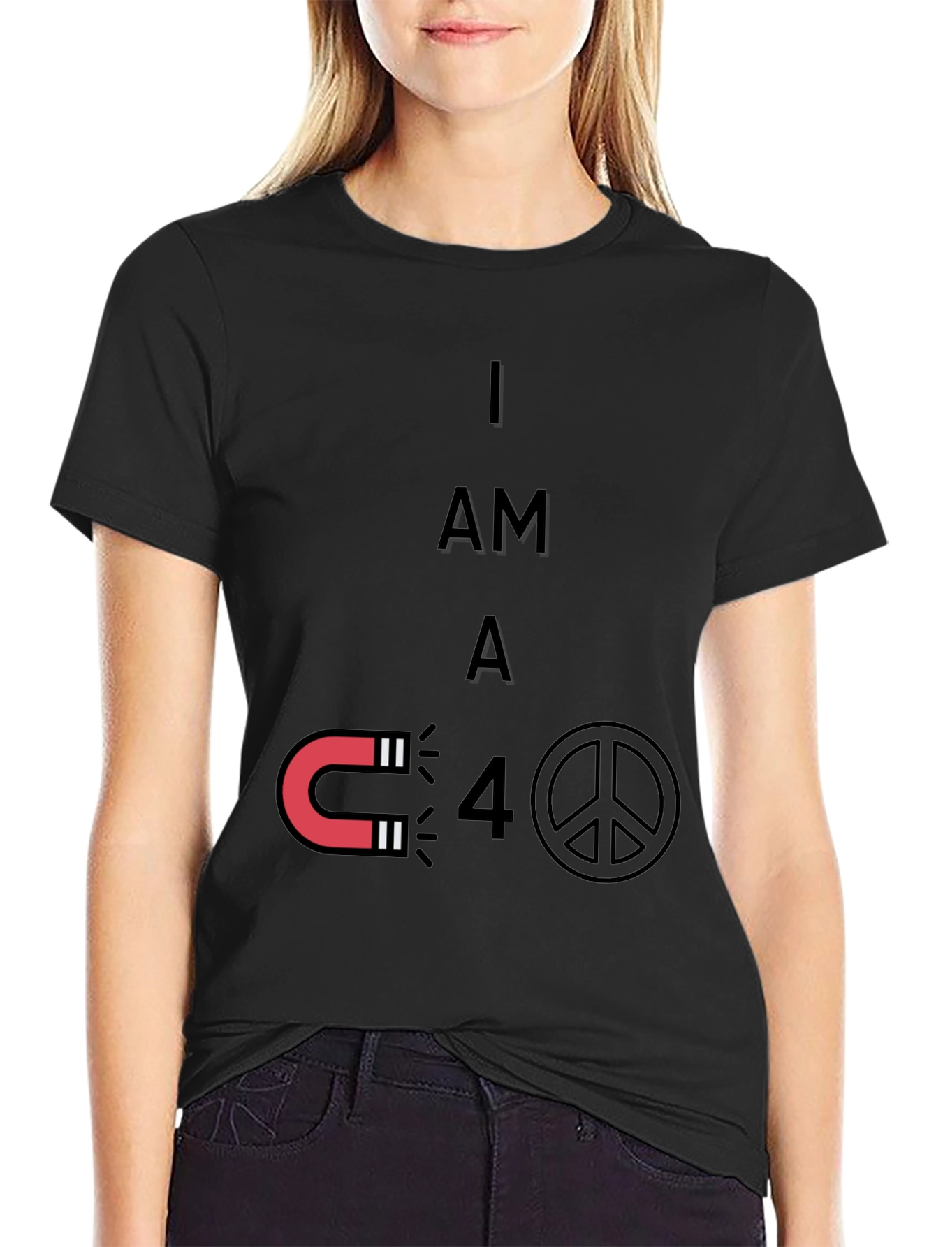 Magnet Peace Funny Graphic T-Shirt
