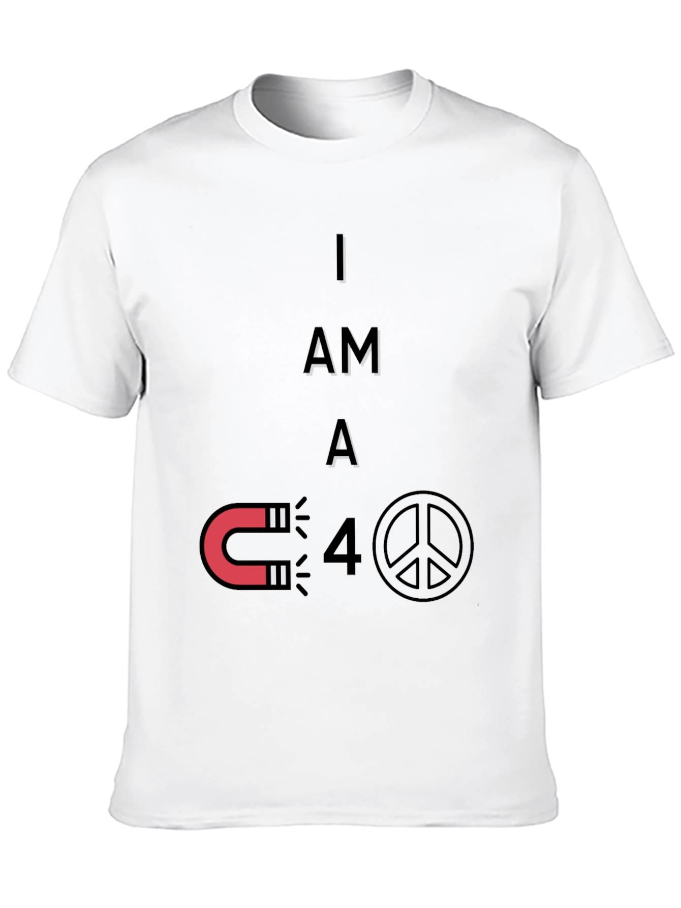 Magnet Peace Funny Graphic T-Shirt
