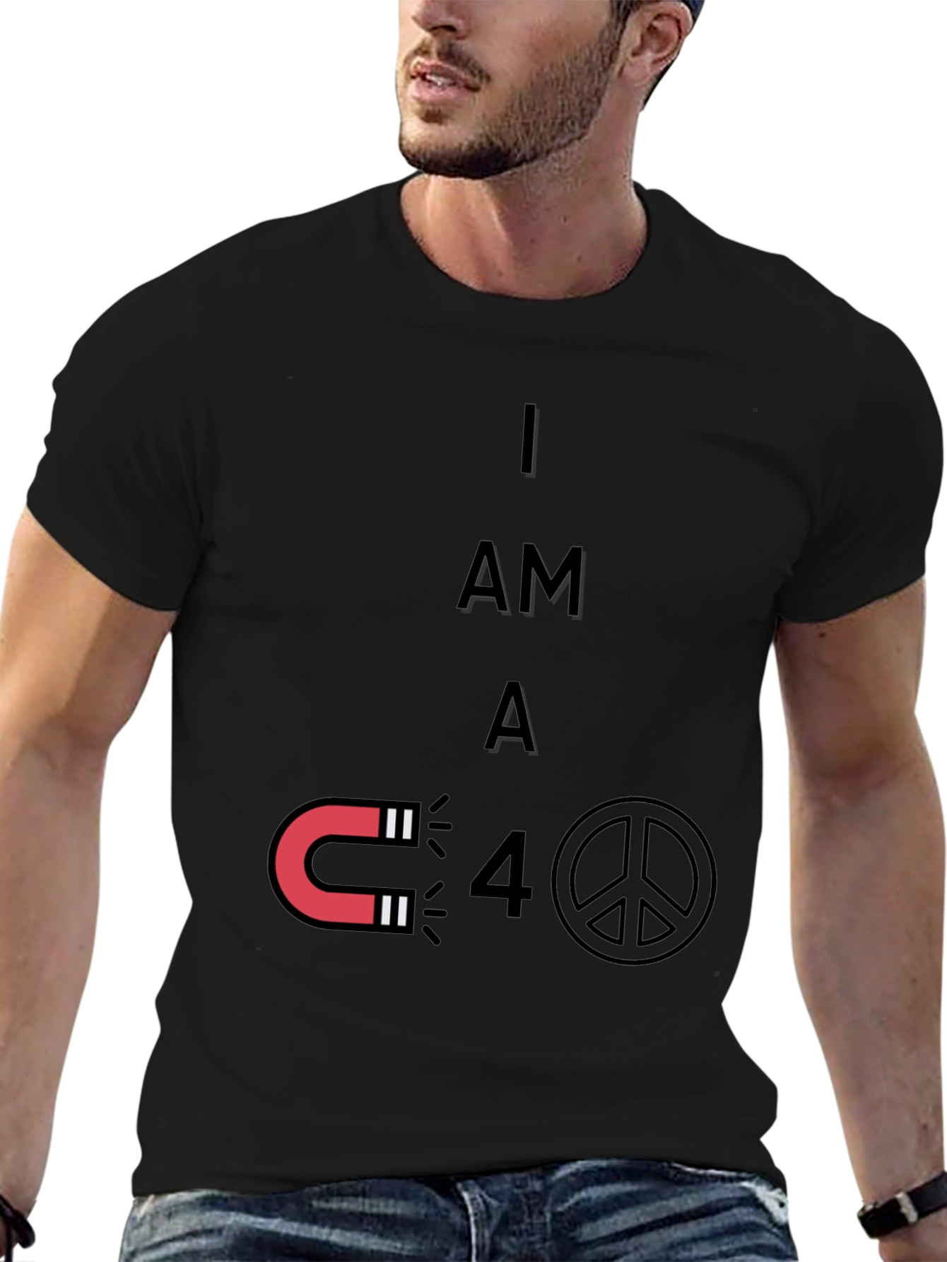 Magnet Peace Funny Graphic T-Shirt
