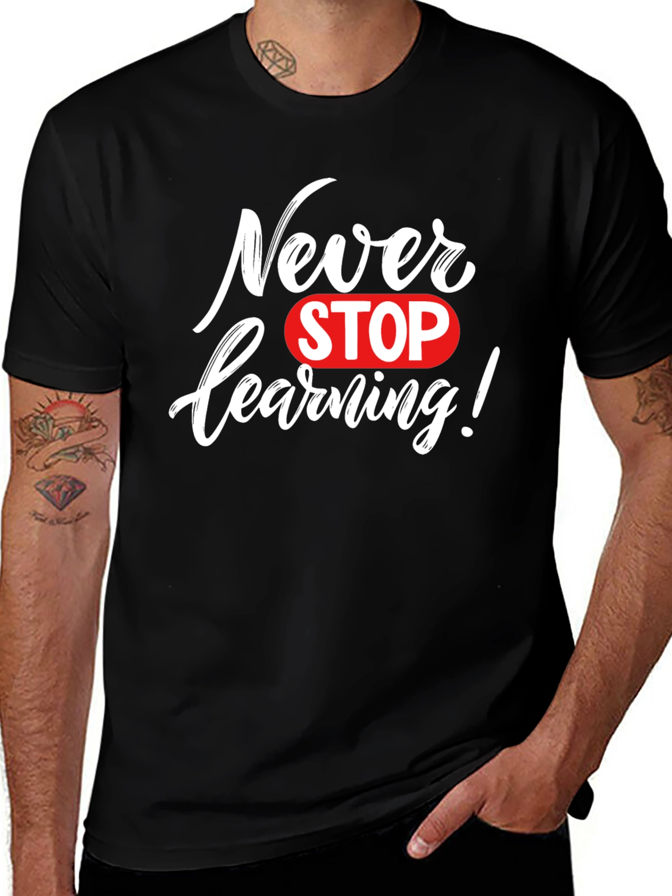 Never Stop Learning Graphic Tee