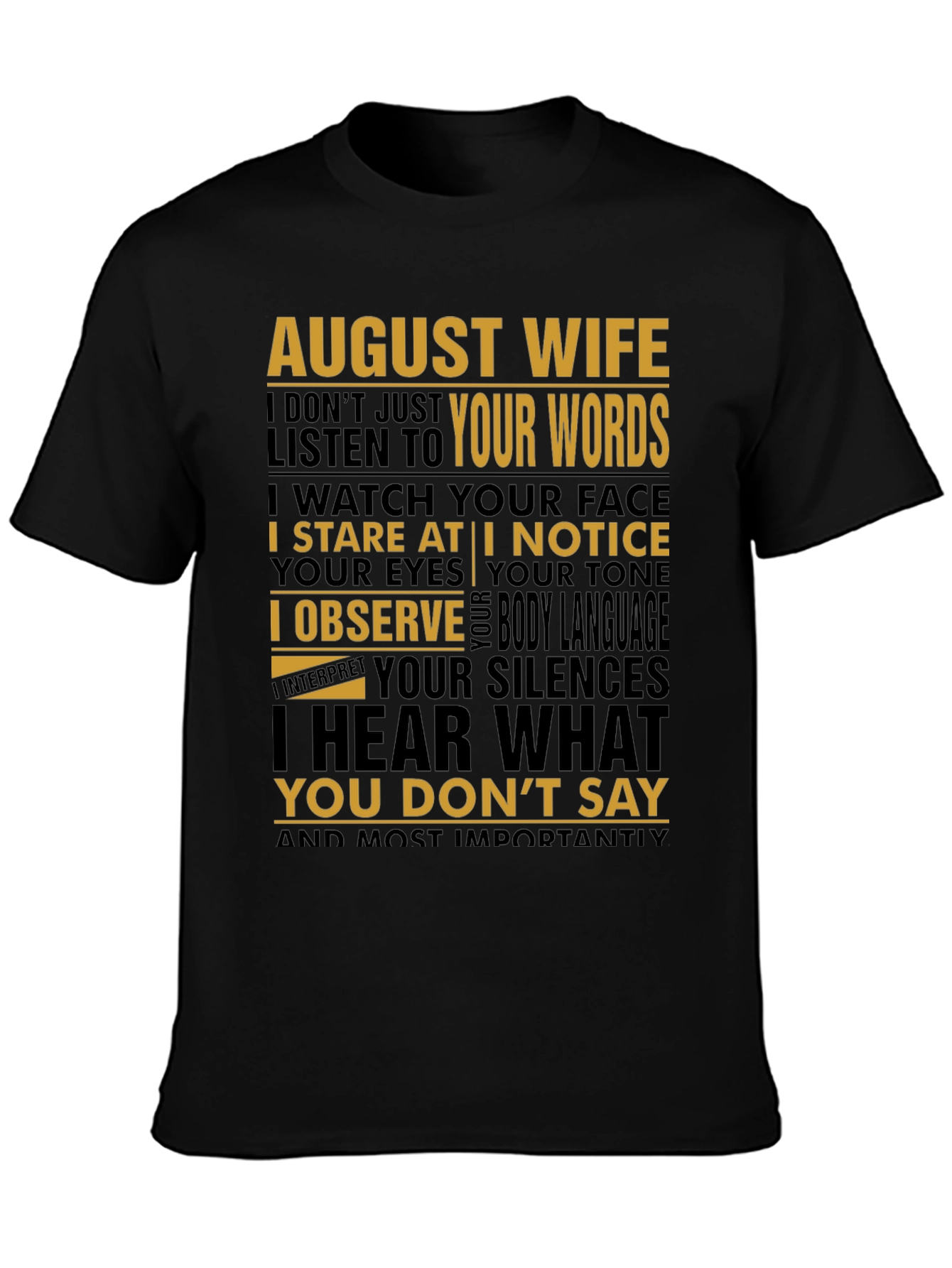 August Wife Graphic T-Shirt